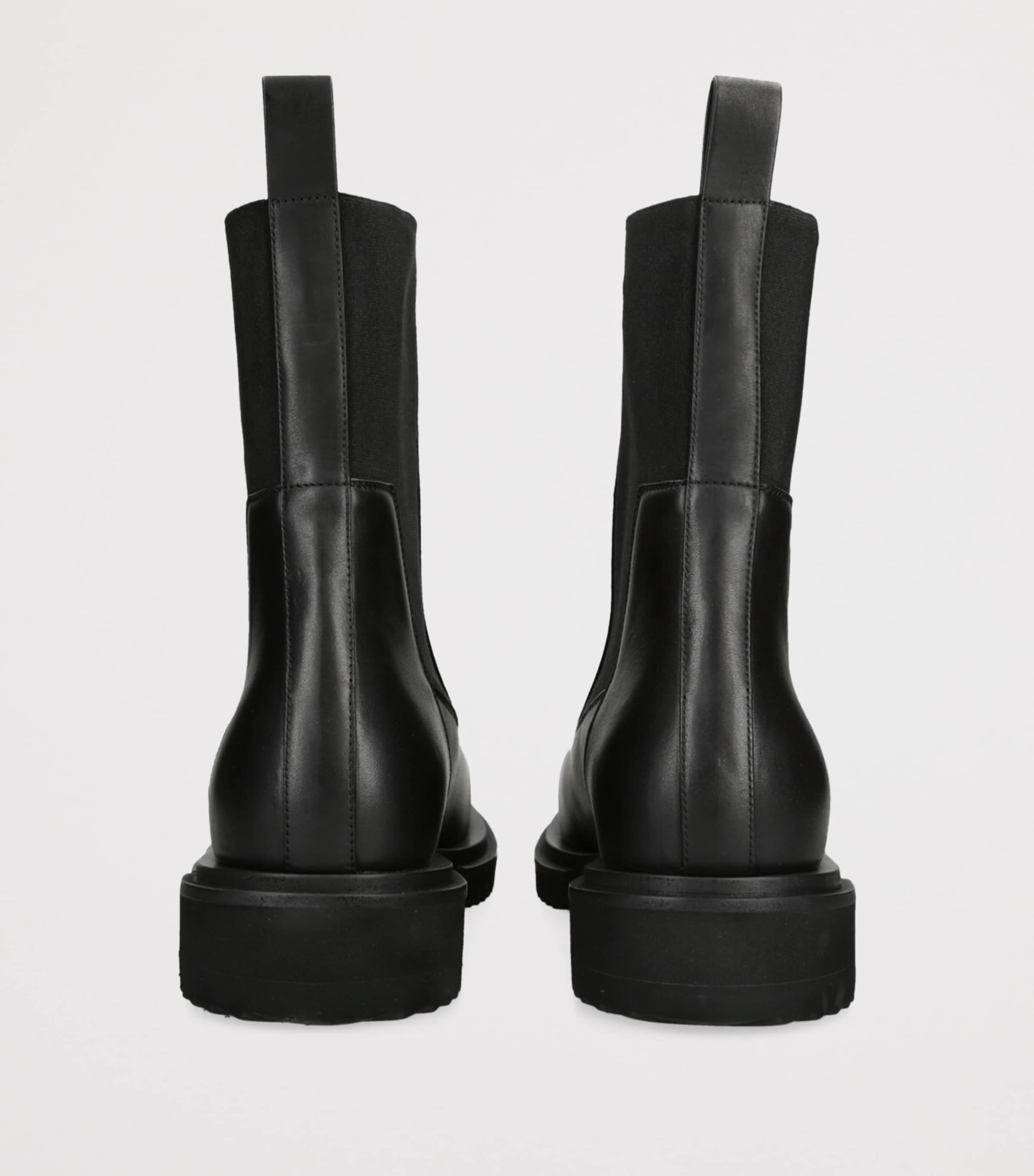 Leather Beatle Gabe Ankle Boots BLACK Image 2