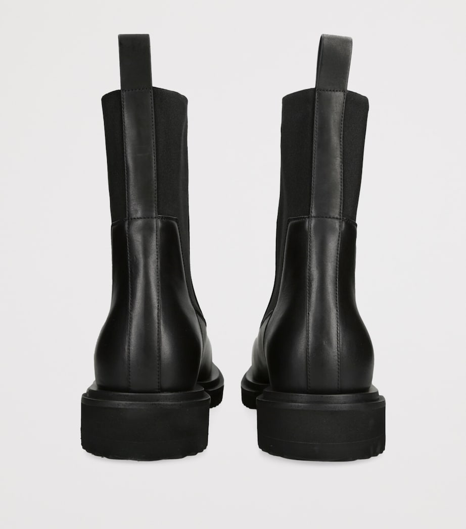 Leather Beatle Gabe Ankle Boots BLACK Image 2