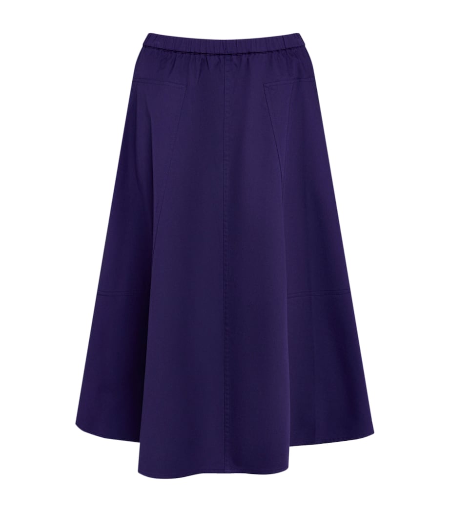 Flared Midi Skirt 424DIR-DEEP IRIS Image 1