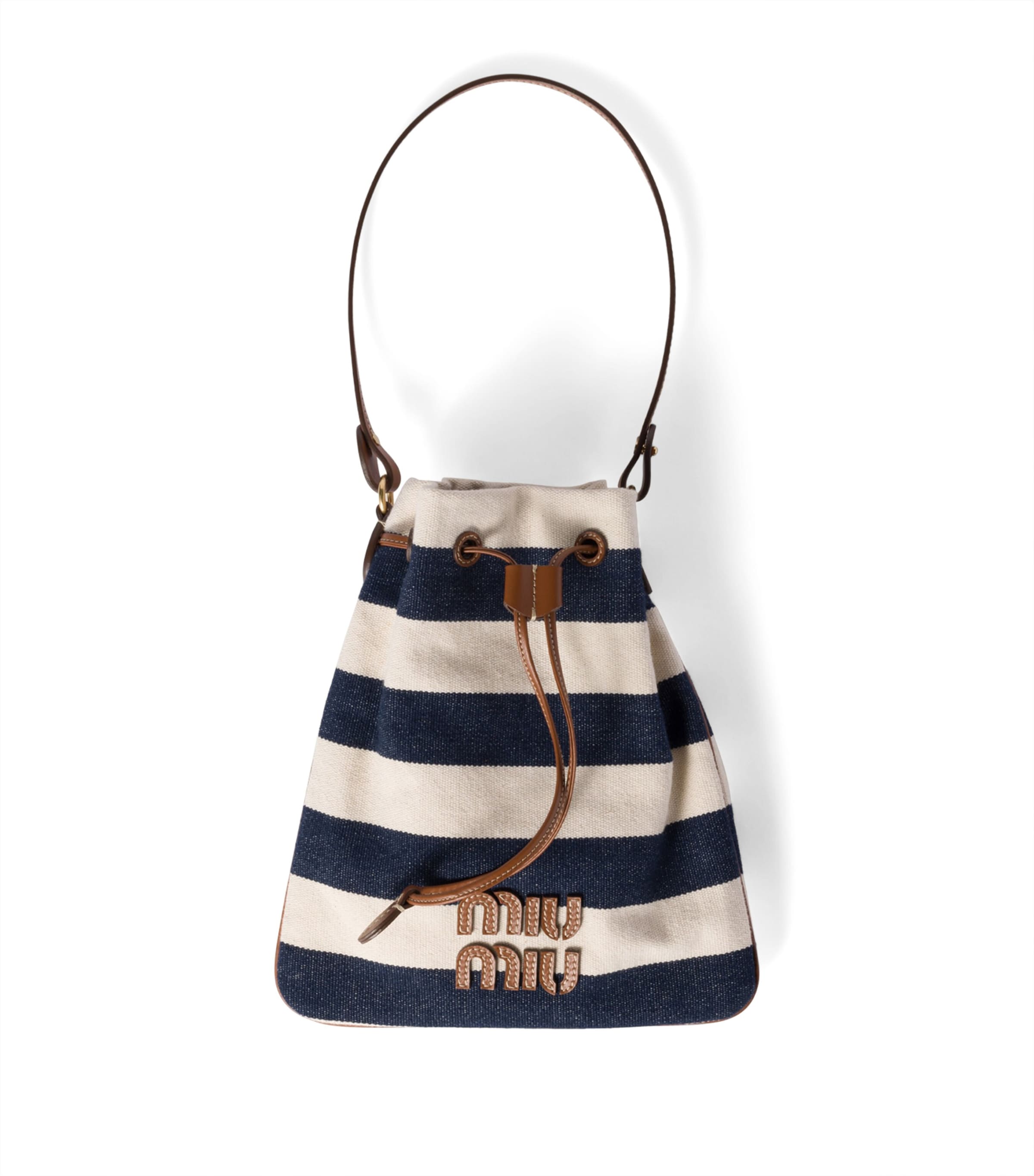 Canvas Stripe Top-Handle Bag F067K Image 1
