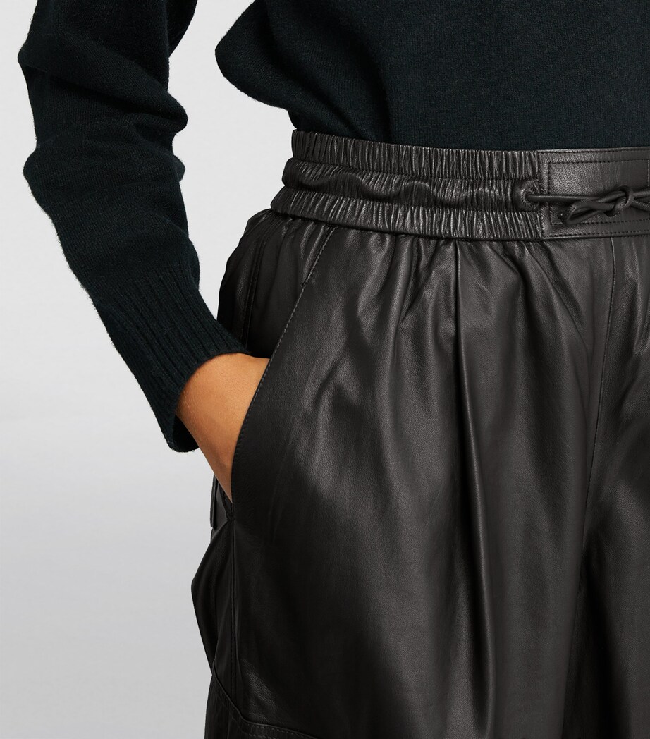 Leather Wide-Leg Trousers C99 Image 6