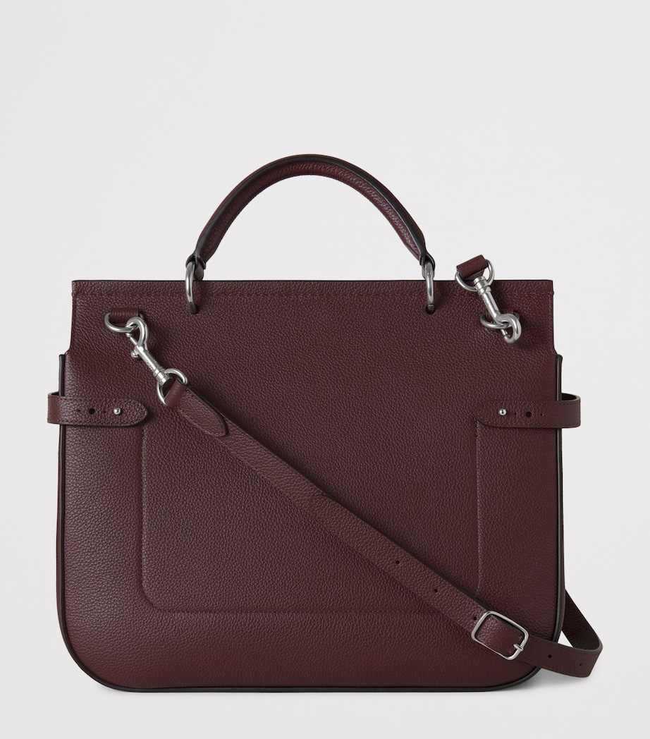 Large Leather Amberley Satchel BLACK CHERRY Image 3