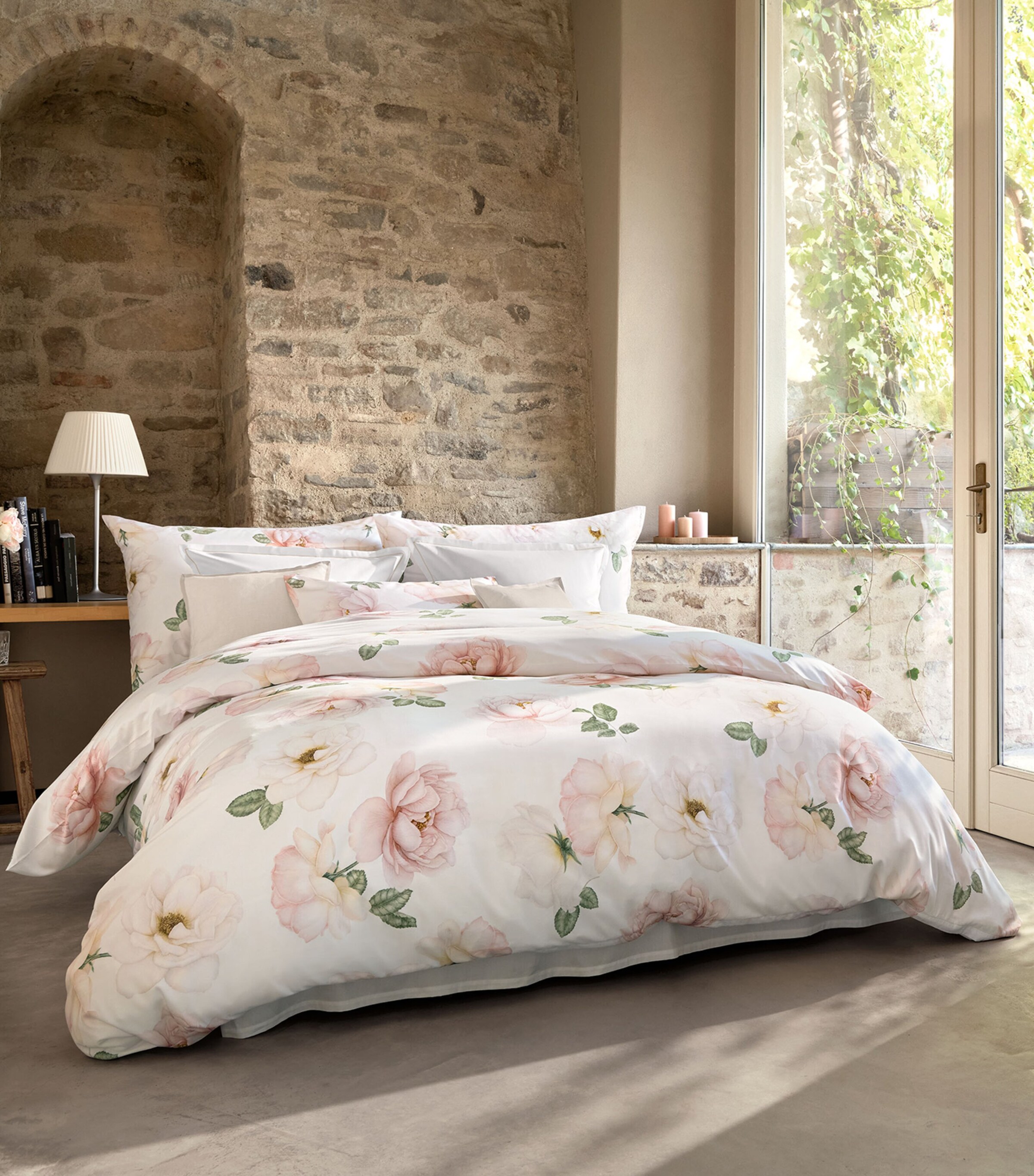 Schlossberg Cotton Rose-Noblesse King Duvet Cover (230cm x 220cm) Blanc Image 3