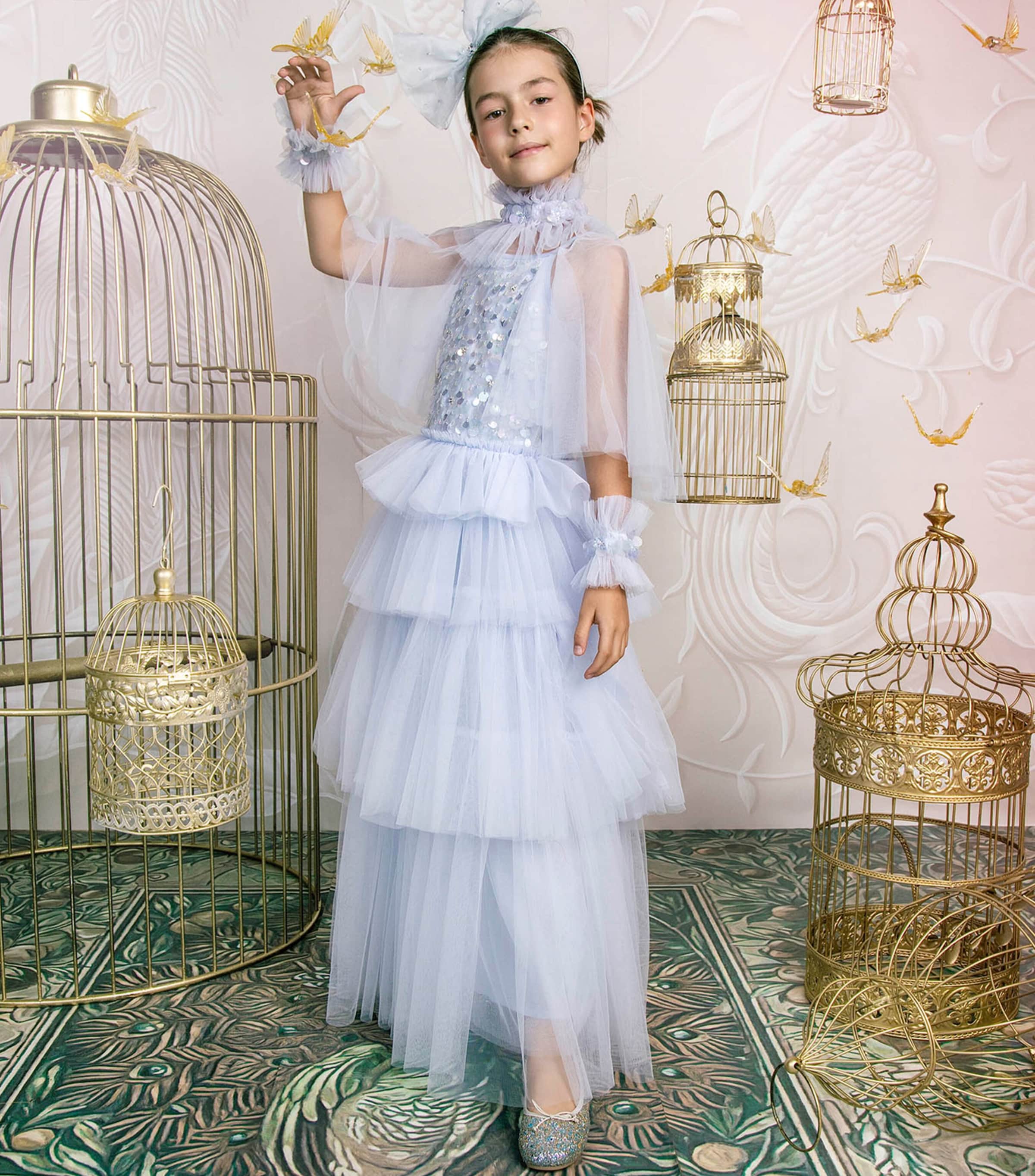 Tutu Du Monde Tulle Embellished Flutter Dress (2-11 Years) Whitsunday Passage Image 2