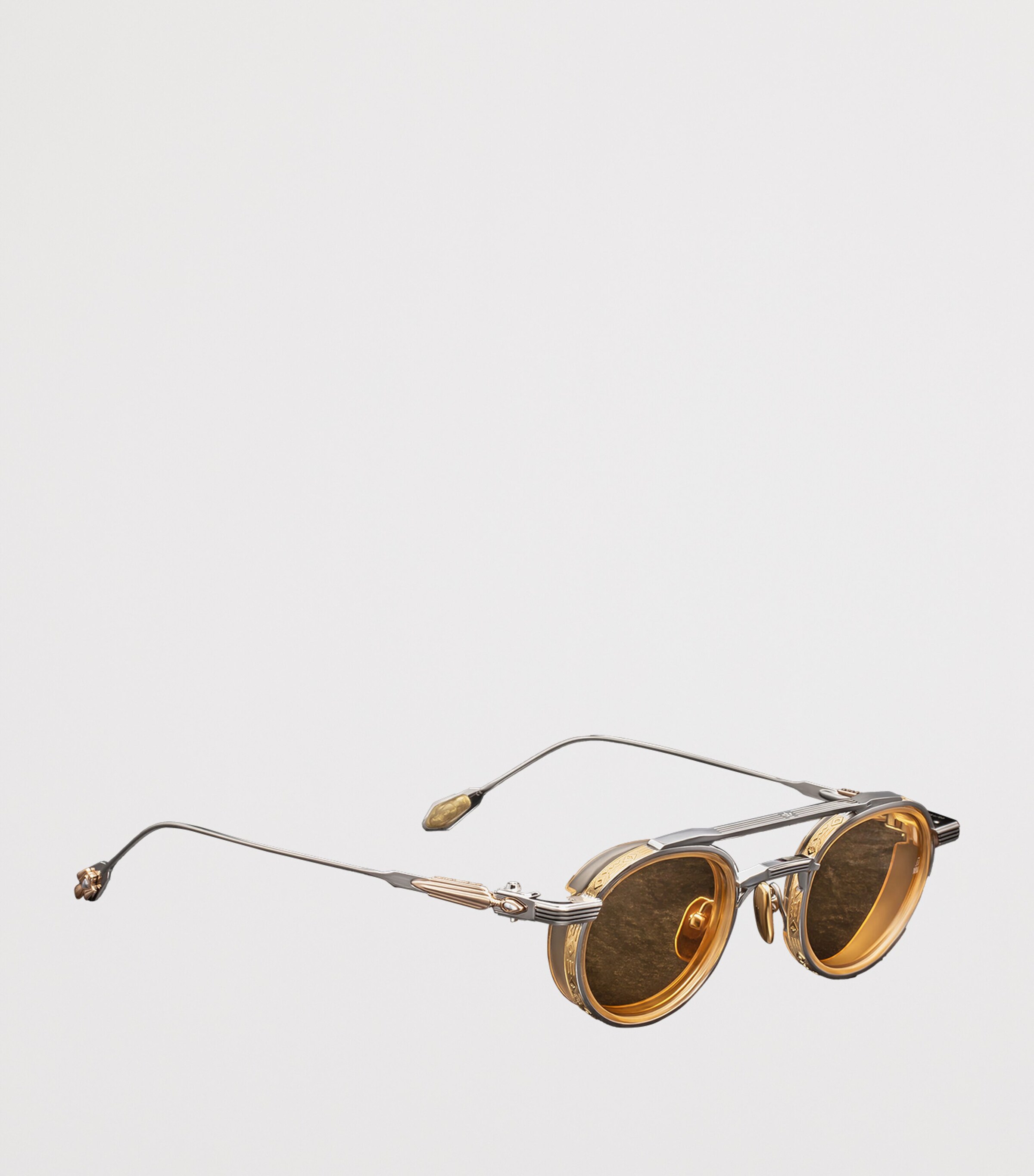 Jacques Marie Mage Metal Livingston Round Sunglasses Maxi Image 2
