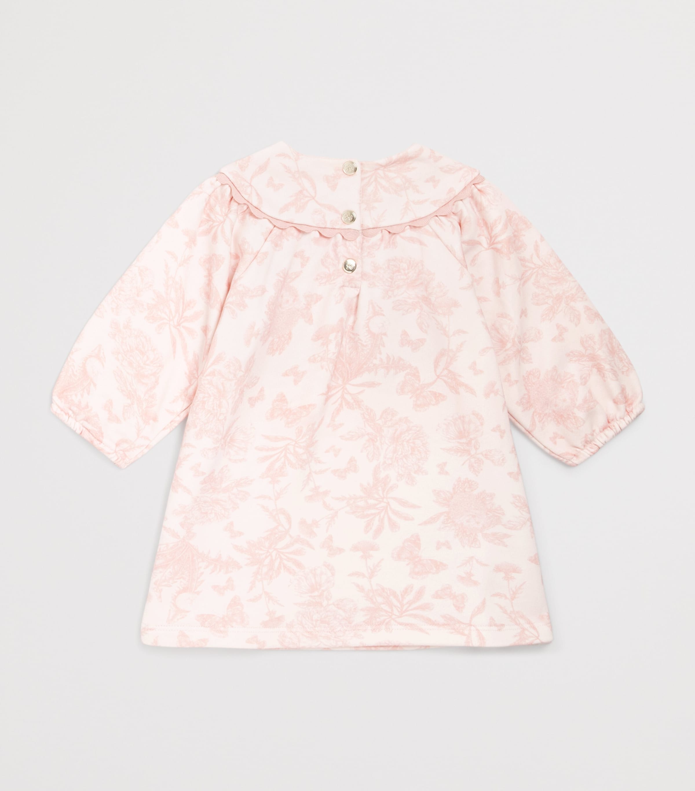 Cotton Toile de Jouy Dress (3 Months-4 Years) 31ROSE PÂLE Image 2