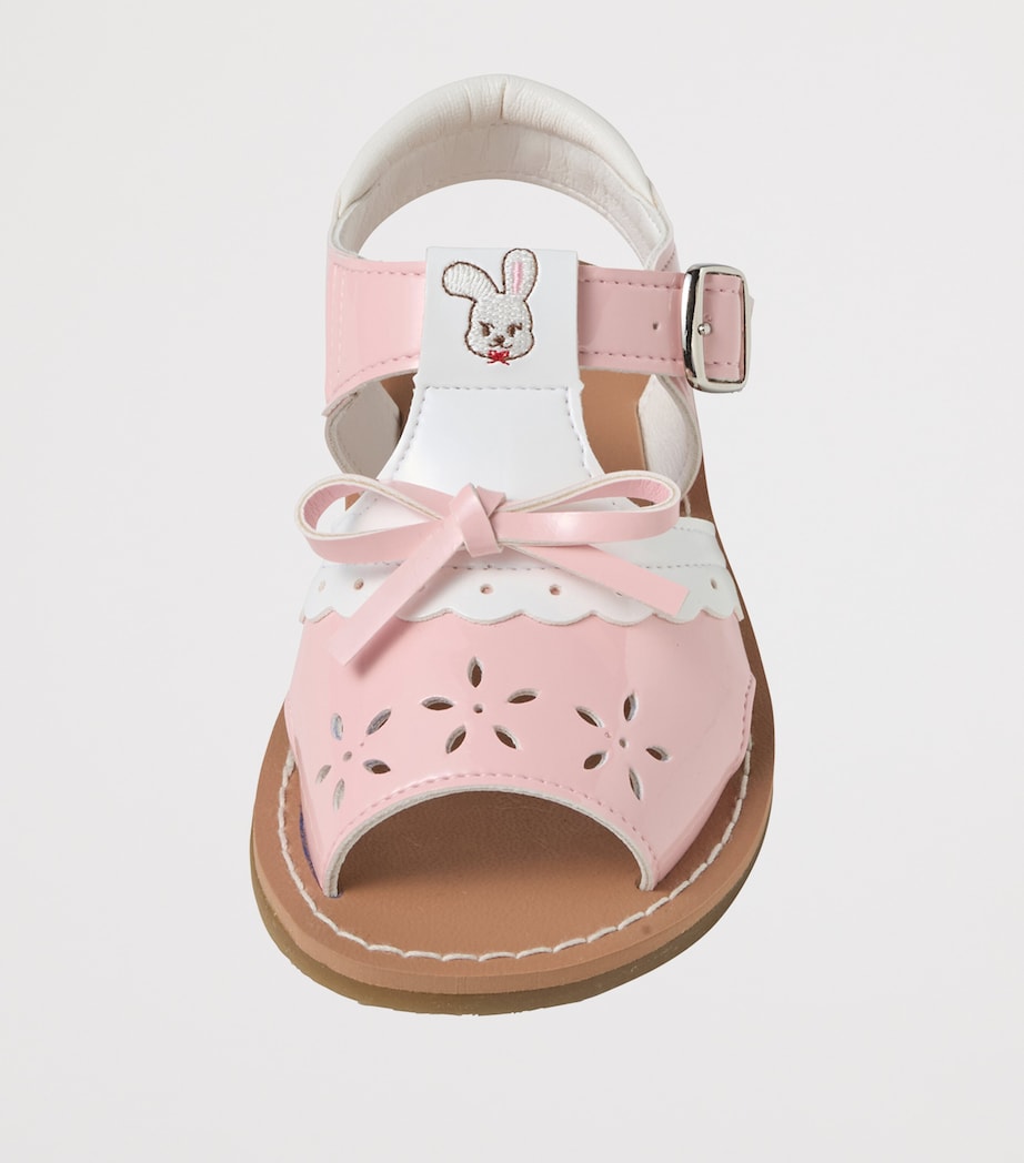 Miki House Scallop-Detail Bunny Sandals Image 3