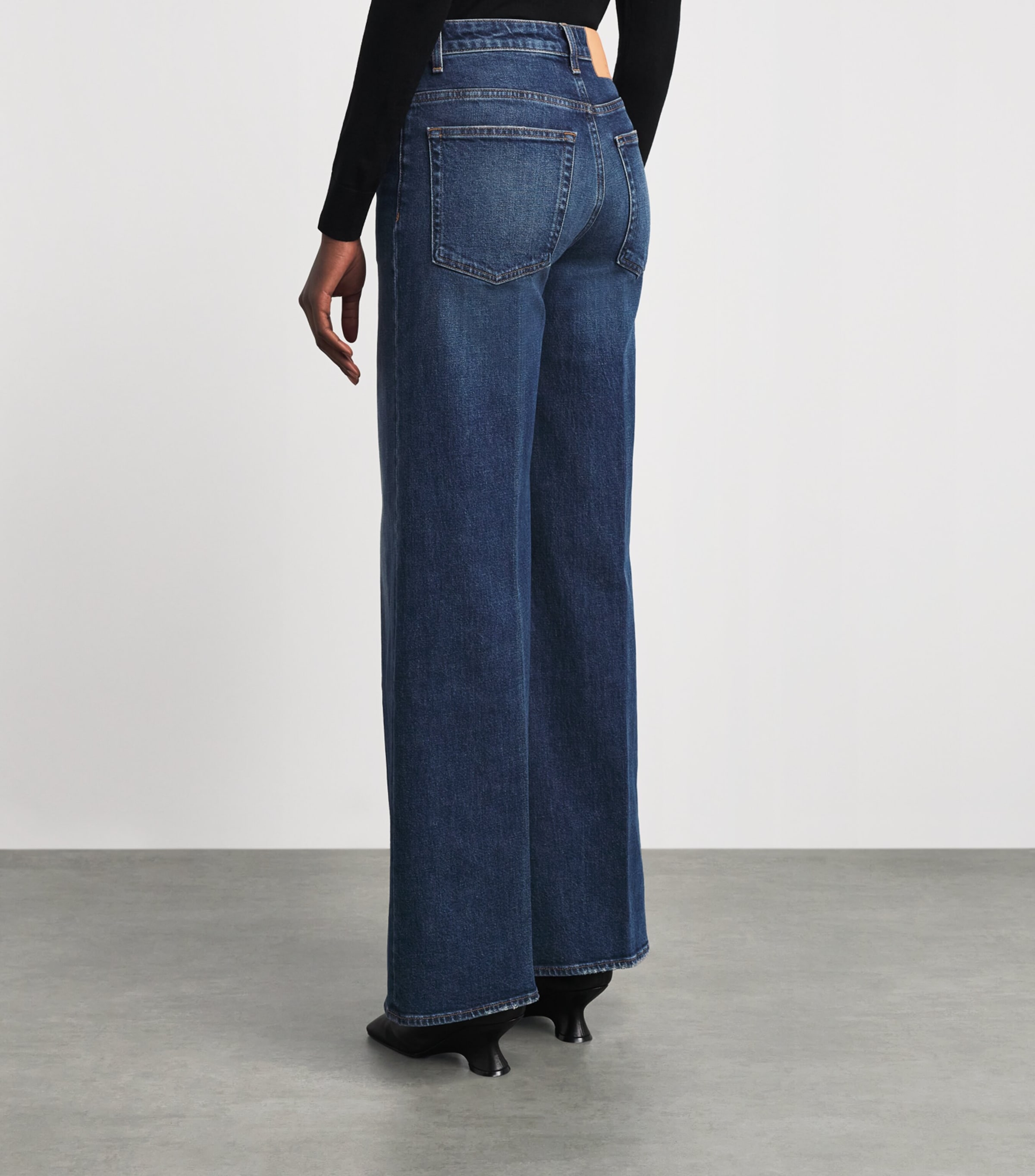 Ulla Johnson Womens Valory Flared Jeans Nile Image 5