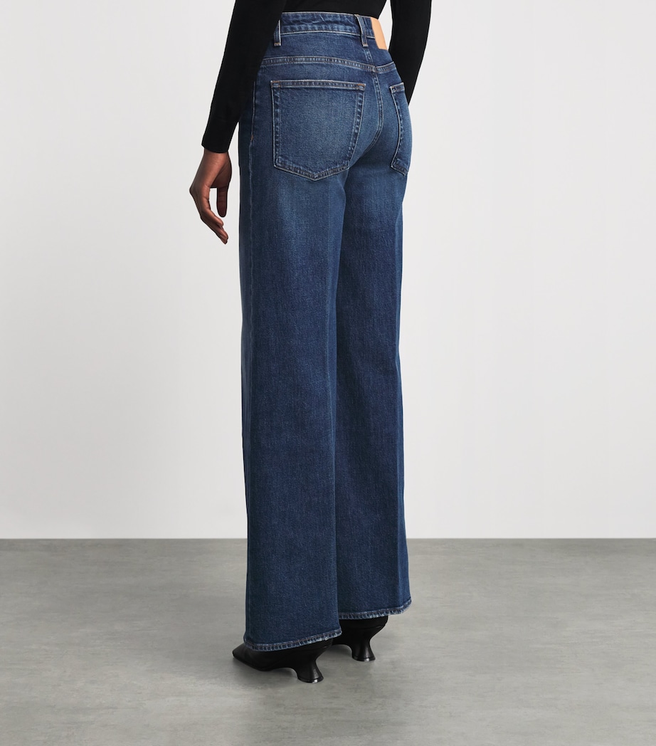 Ulla Johnson Womens Valory Flared Jeans Nile Image 5