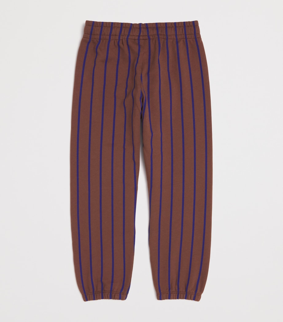 Organic Cotton Stripe Sweatpants (3-11 Years) BROWN Image 2
