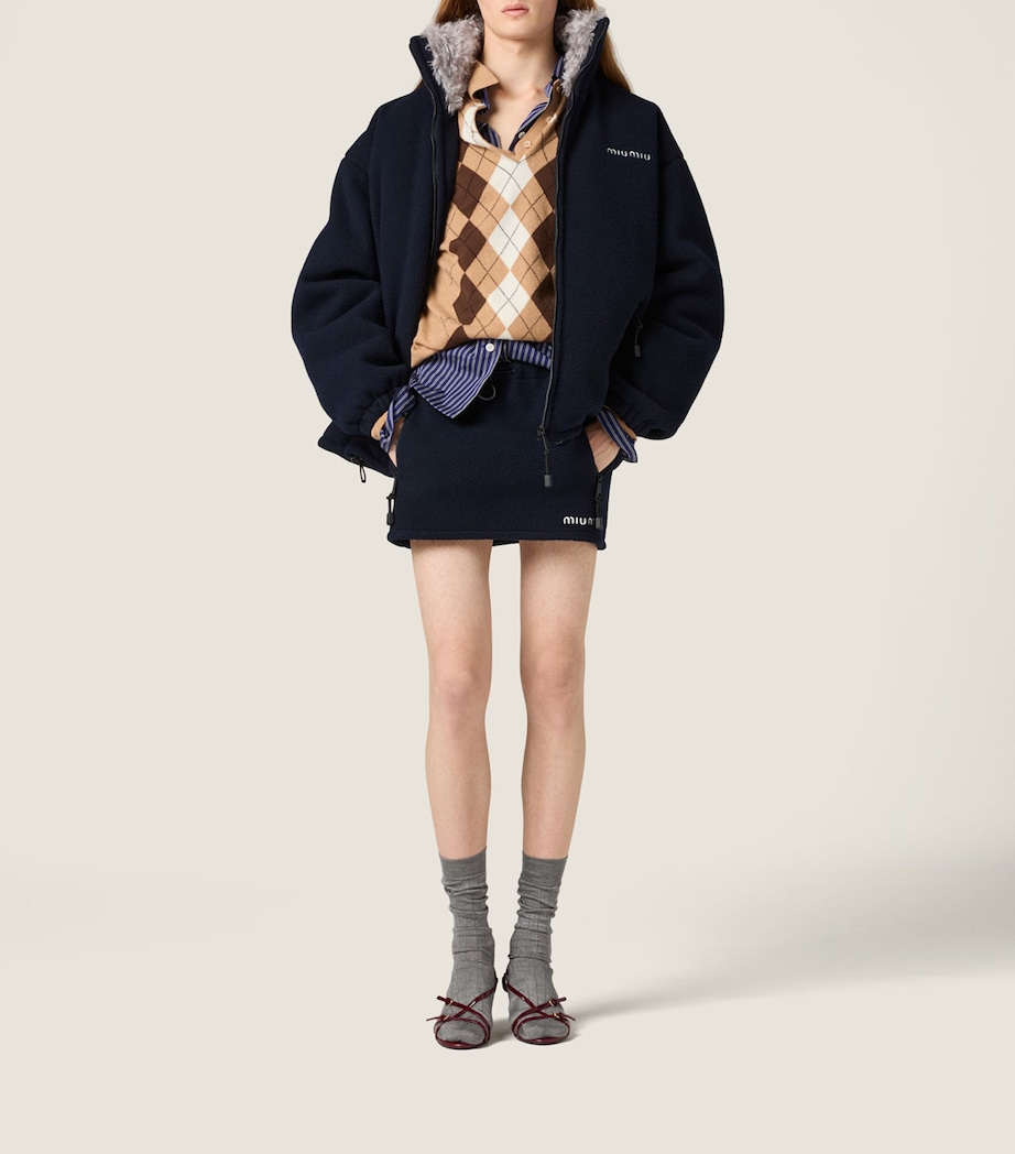 Cashmere Argyle Polo Sweater F0040 Image 2