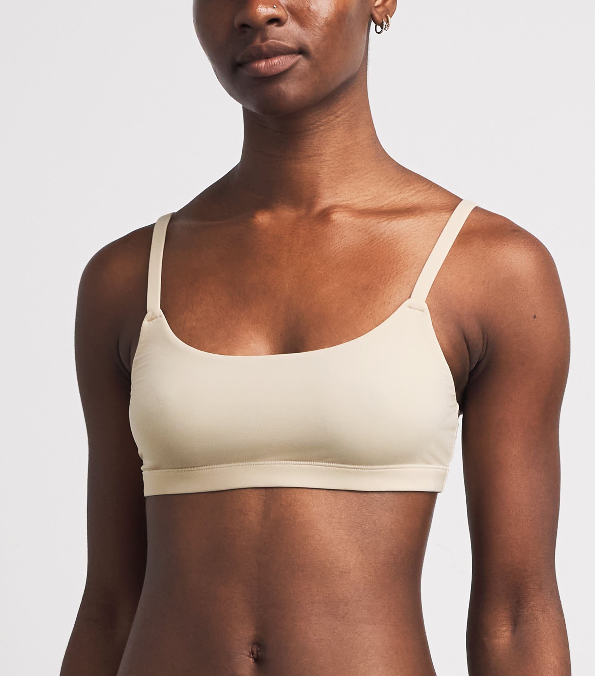 Skims Womens Fits Everybody Scoop-Neck Bralette Sand Image 2