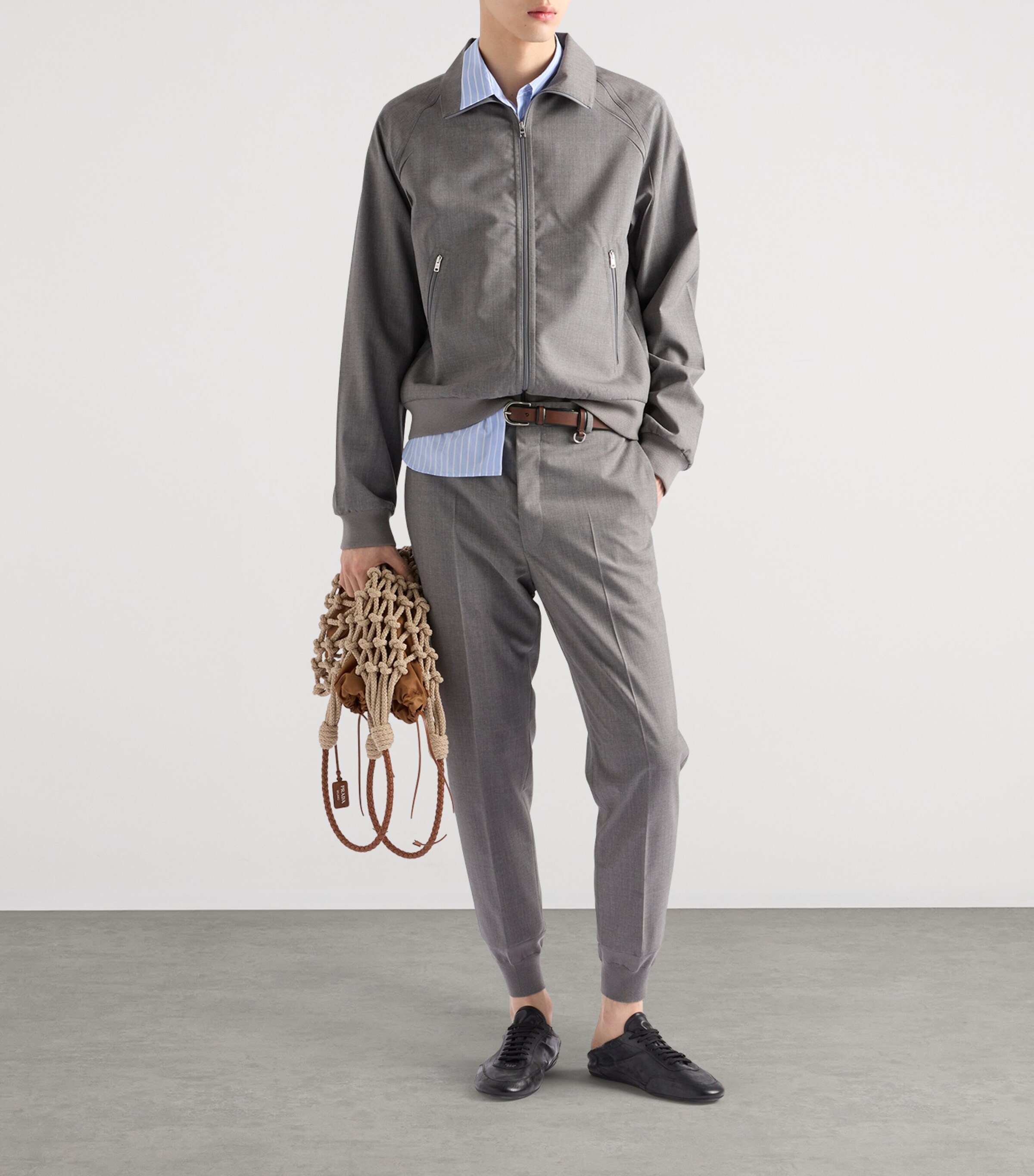 Prada Mens Cotton Stripe Shirt Image 2
