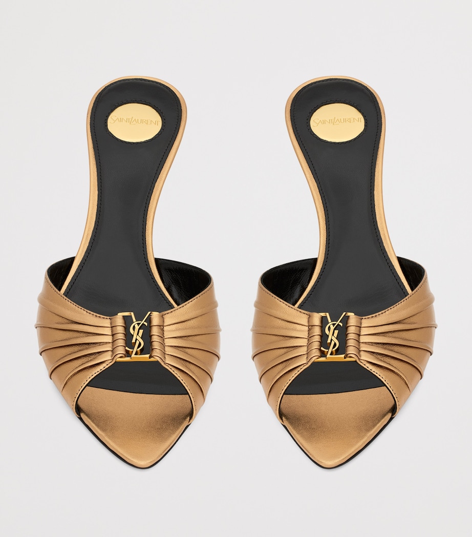 Saint Laurent Leather Babylone Mules 60 Image 3