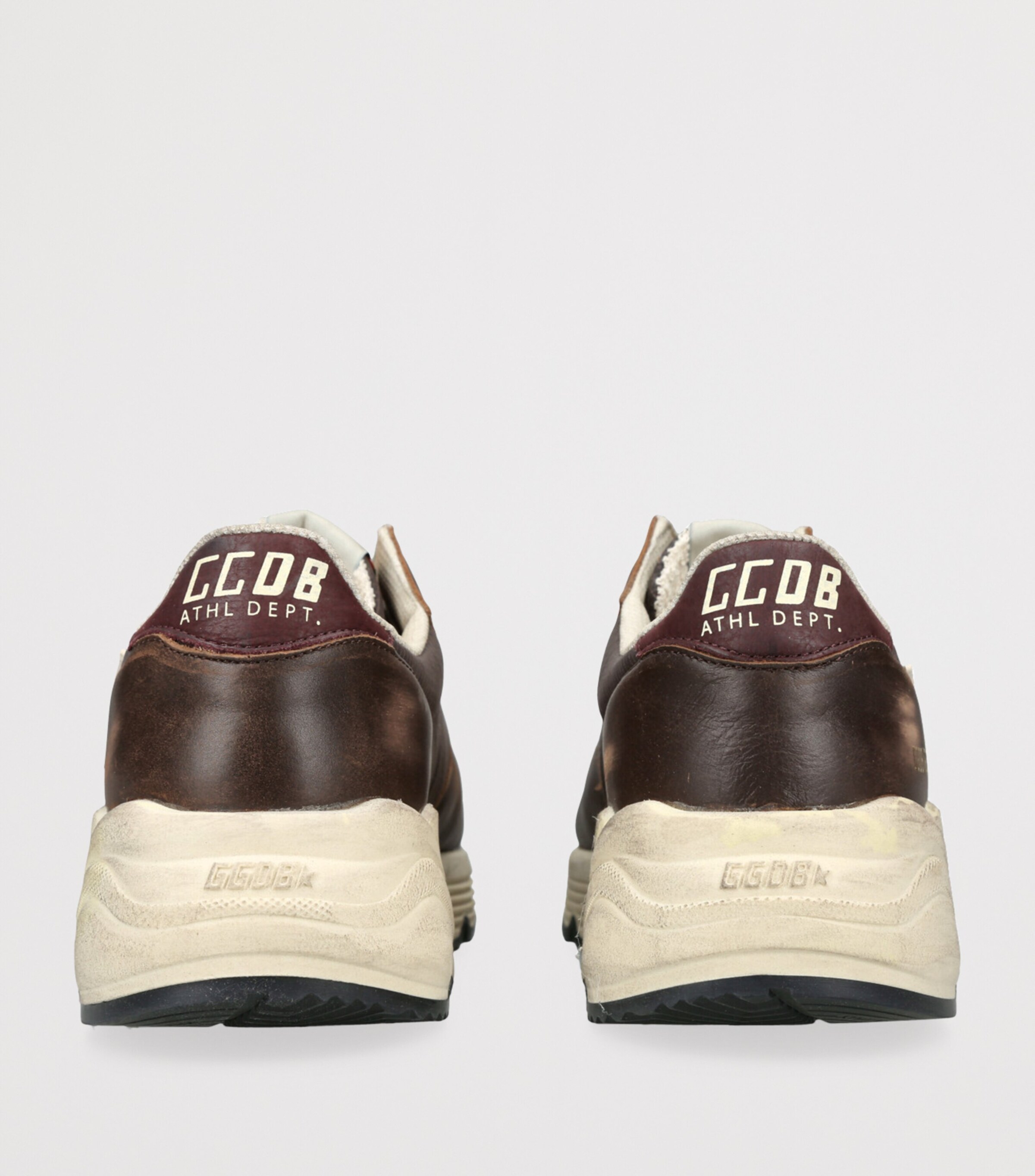 Leather Running Sole Sneakers BROWN/OTH Image 2