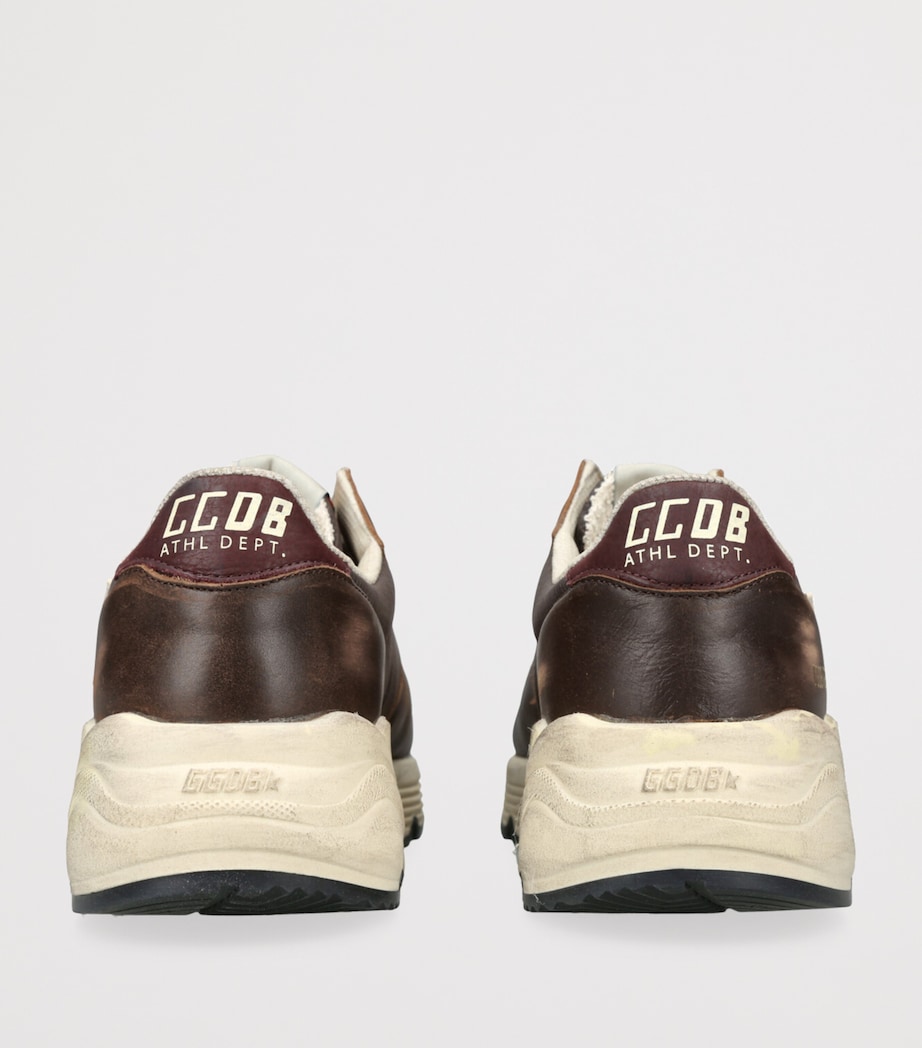 Leather Running Sole Sneakers BROWN/OTH Image 2