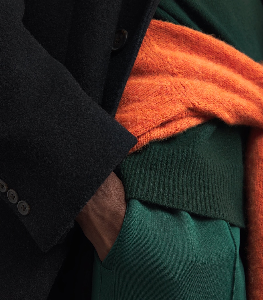 Cashmere Polo Sweater GREEN Image 6