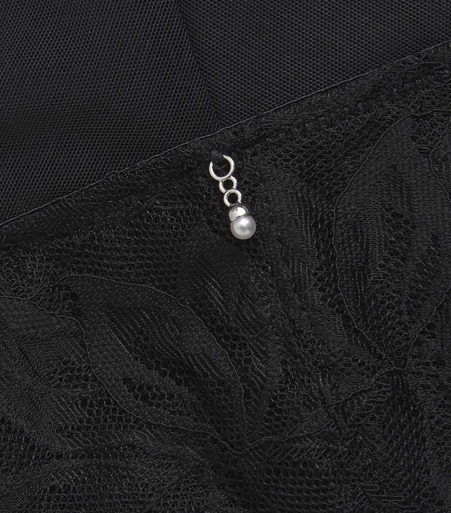 Wacoal Womens Lace-Trim Abéllia Briefs Black Image 4