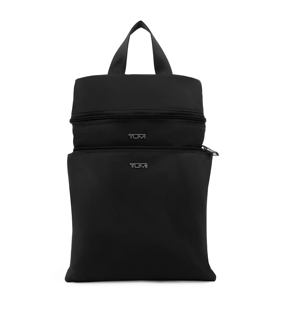 Nylon Voyageur Just In Case Foldable Bag BLACK GUNMETAL T522 Image 2