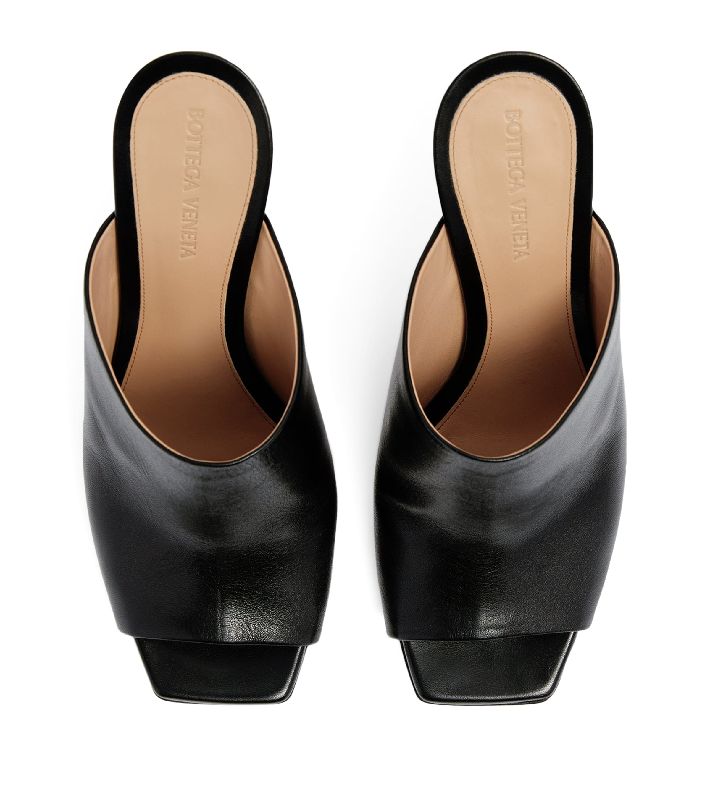 Leather Knot Mules 90 NERO/NERO Image 3