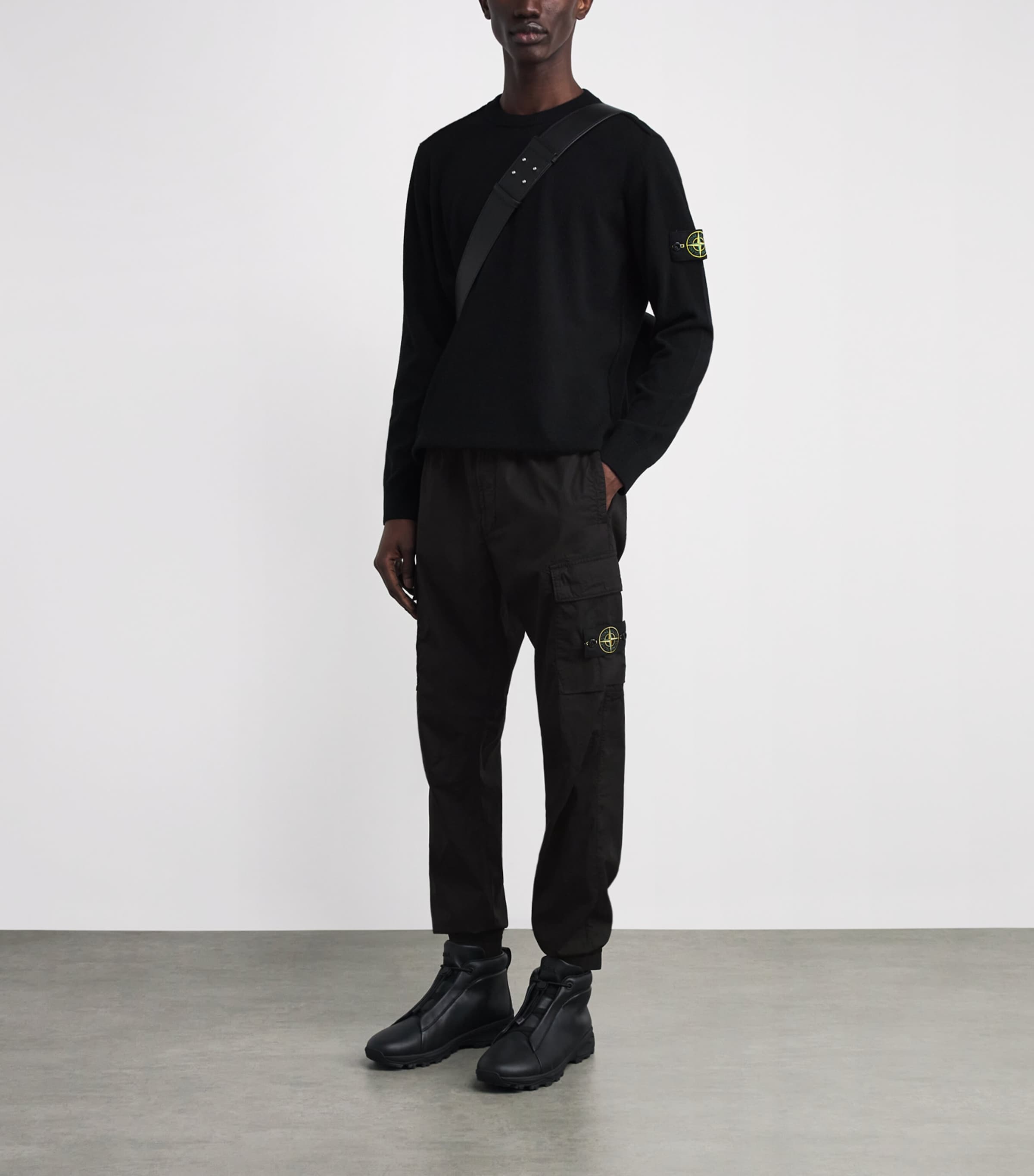 Stretch-Cotton Cargo Trousers V0029 Image 2