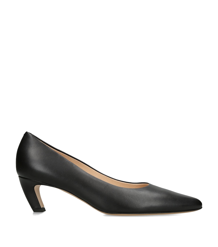 Gabriela Hearst Leather Peggy Heeled Pumps 50 Black Image 1