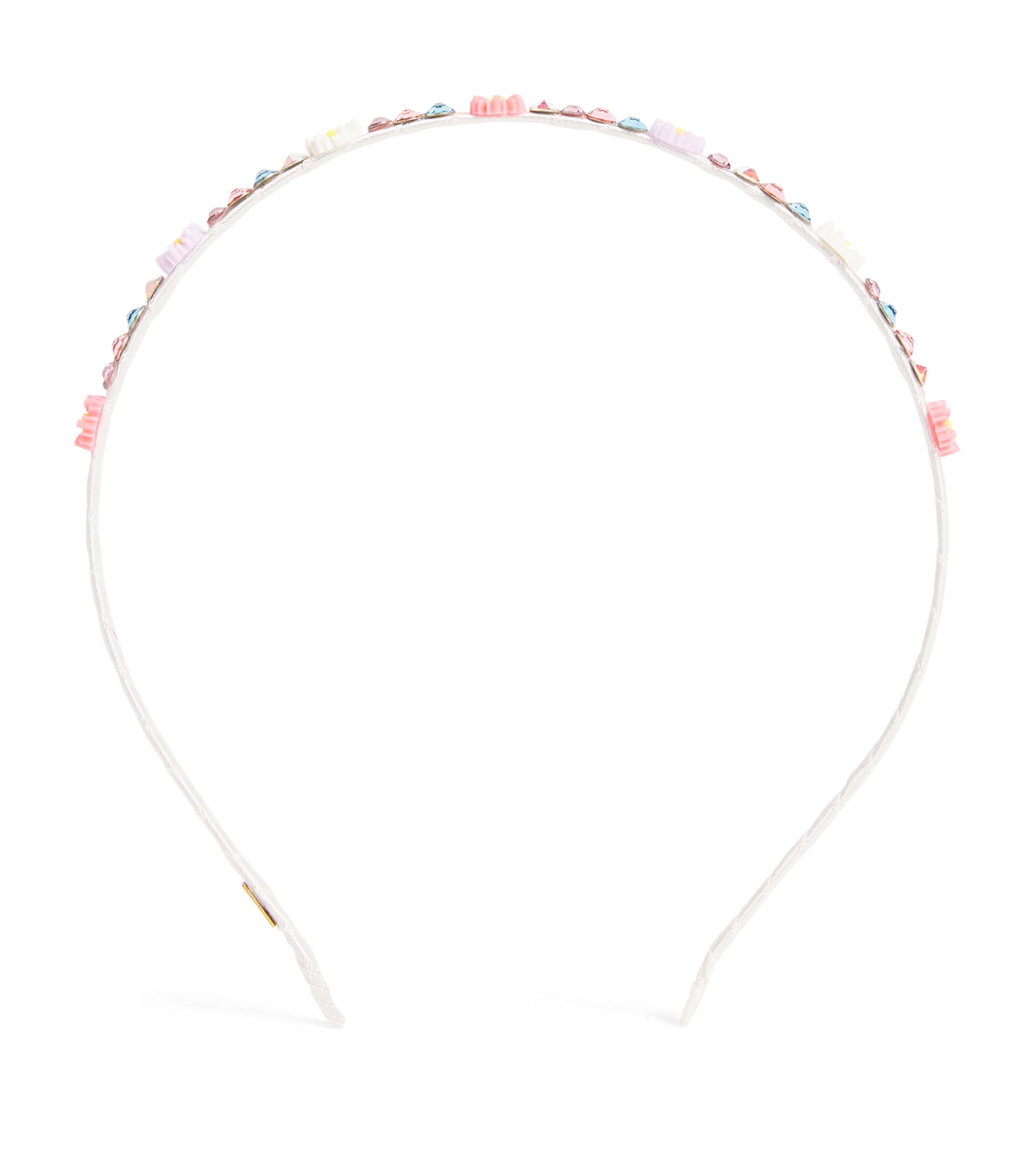 BARI LYNN CRYSTAL-EMBELLISHED DAISY HEADBAND