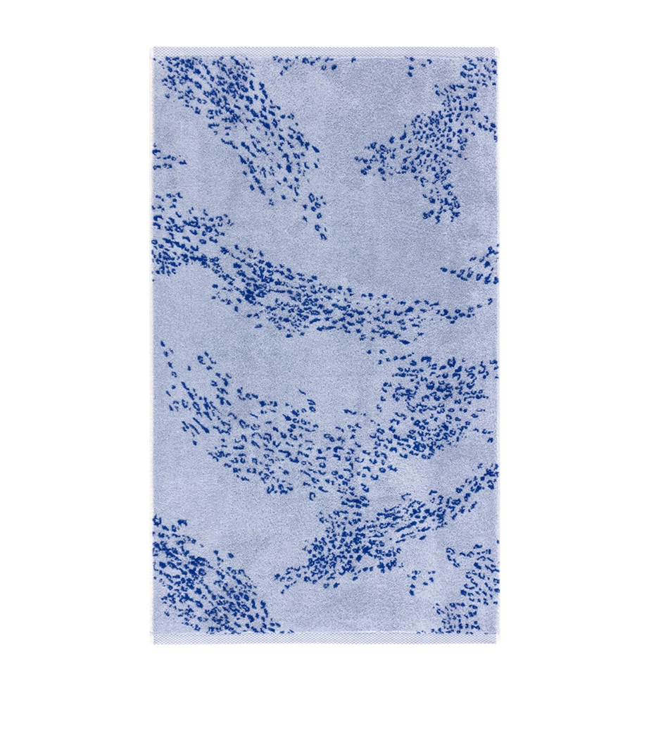 Yves Delorme Ecumes Bath Sheet (90cm x 150cm) Blue Image 2
