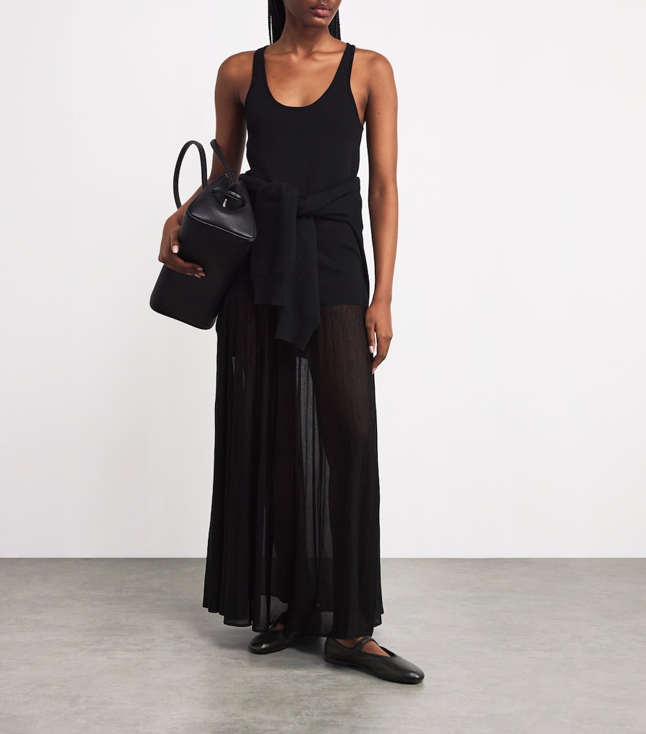 Boheme Leather Mary Jane Flats BLACK Image 2