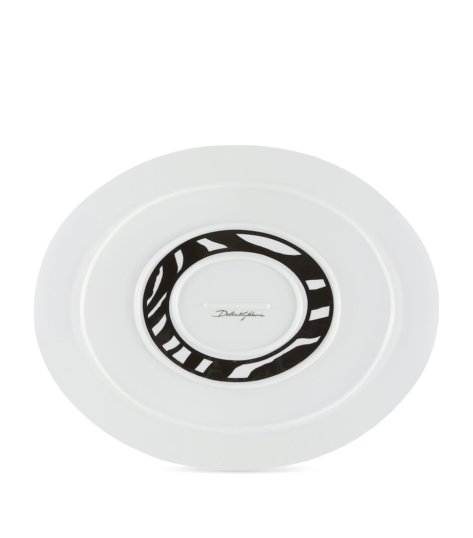 Porcelain Zebra Serving Plate (45.5cm) UZ005 ZEBRA F DO NER Image 3