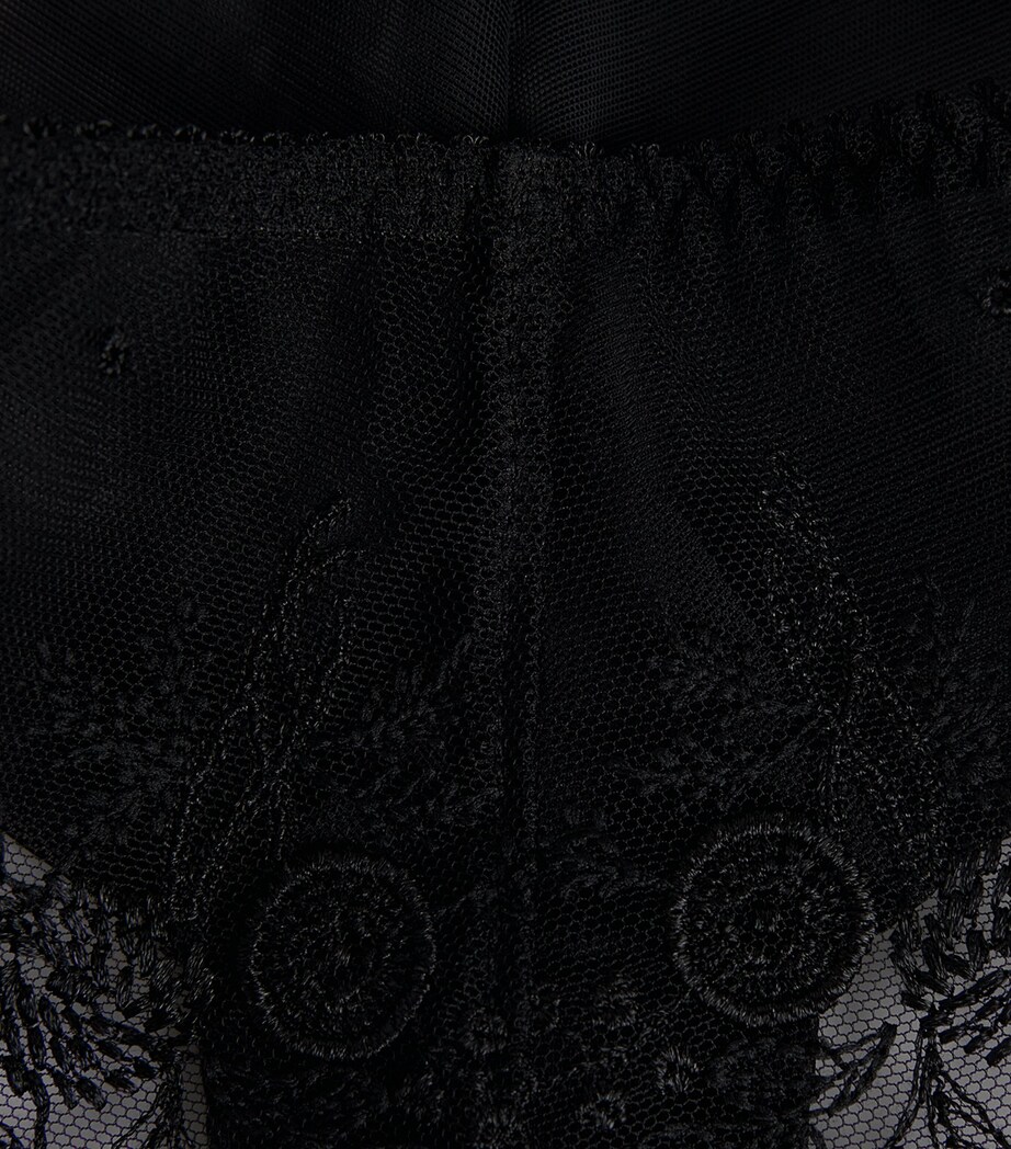 Simone Perele Womens Lace Intrigue Briefs Noir Image 4