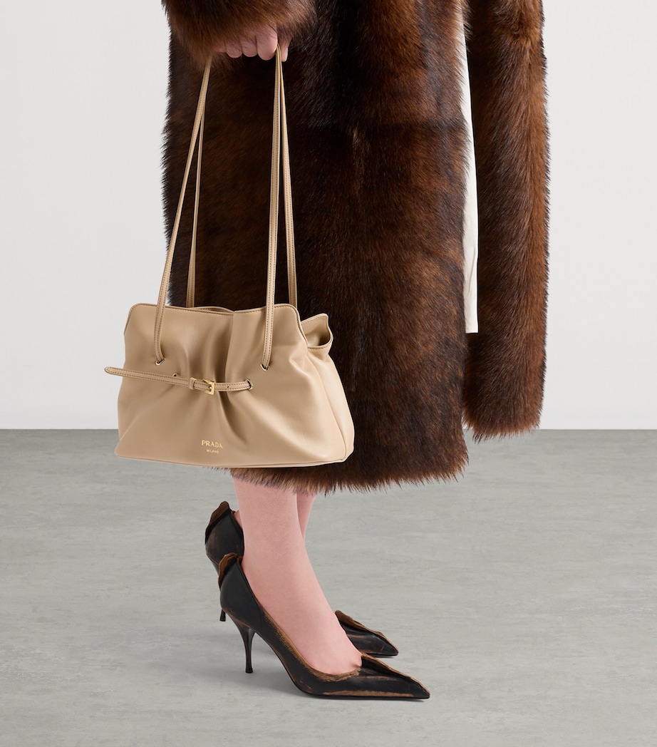 Small Leather Dada Shoulder Bag F0036 Image 2