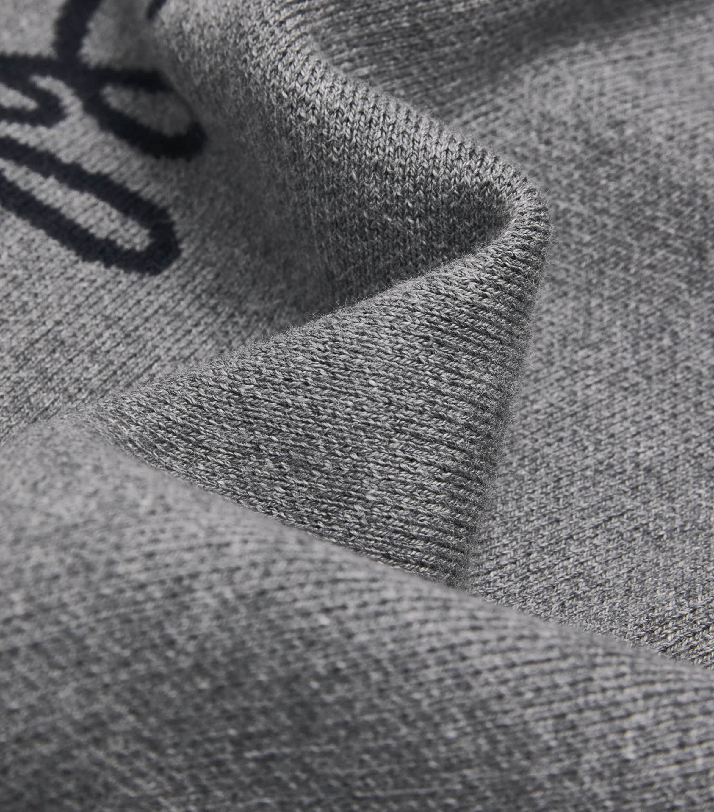 Cotton-Wool Logo Cape (14 Years) HEATHER GREY Image 3