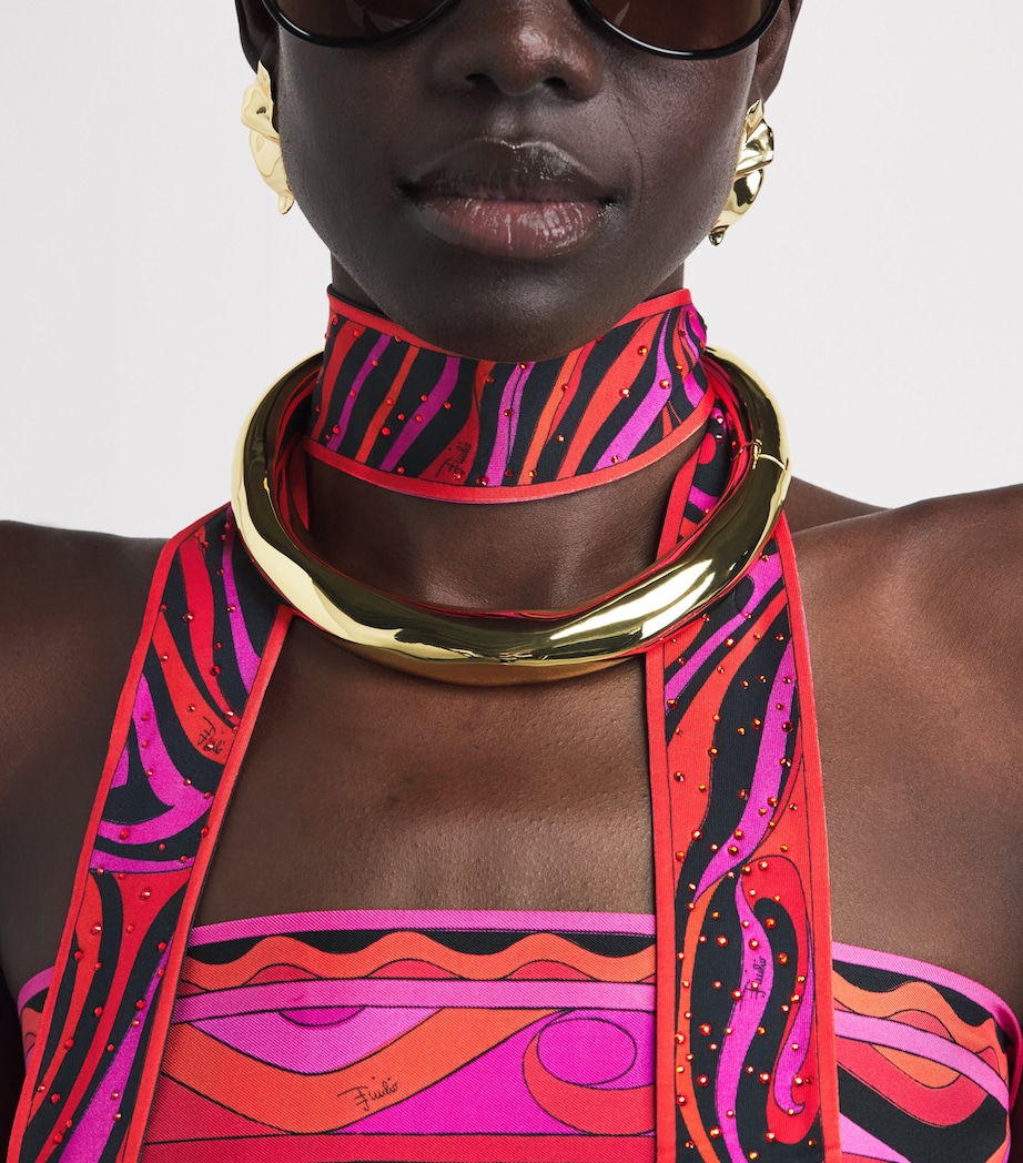 PUCCI Embellished Printed Scarf Image 2