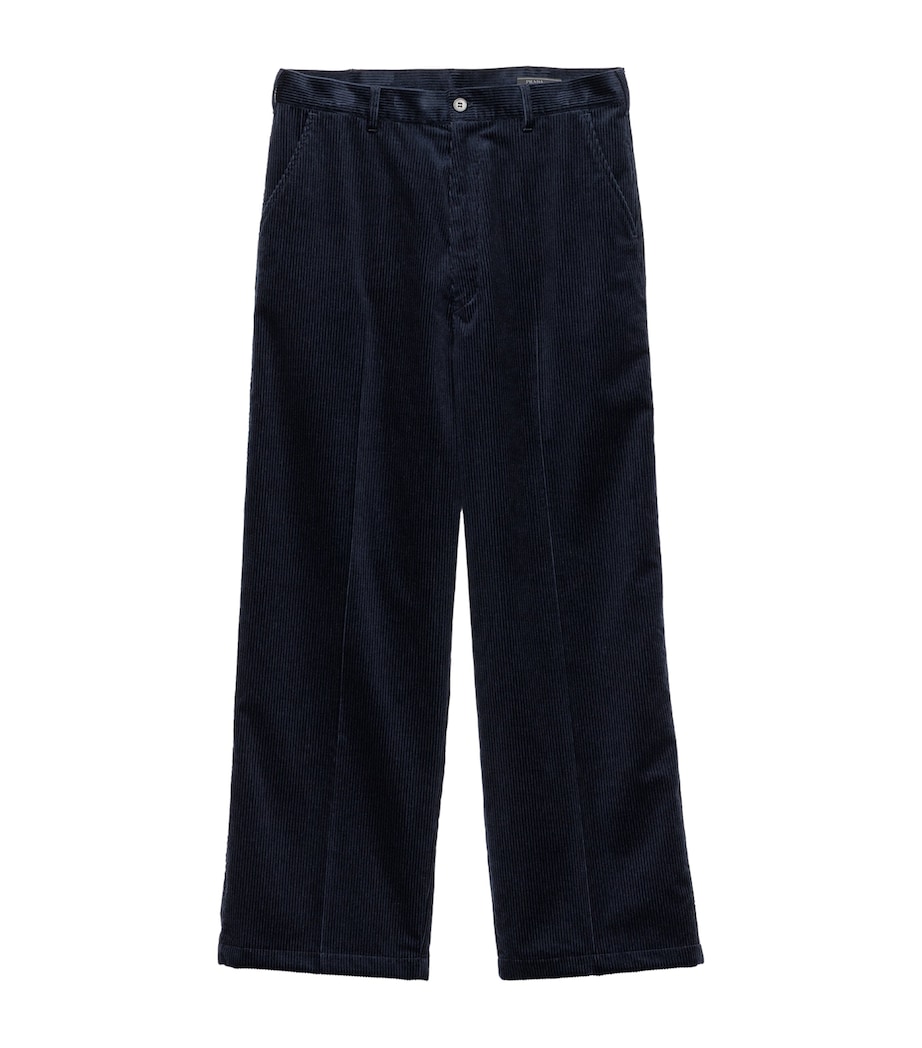 Cotton-Cashmere Corduroy Straight Trousers F0SVF Image 1