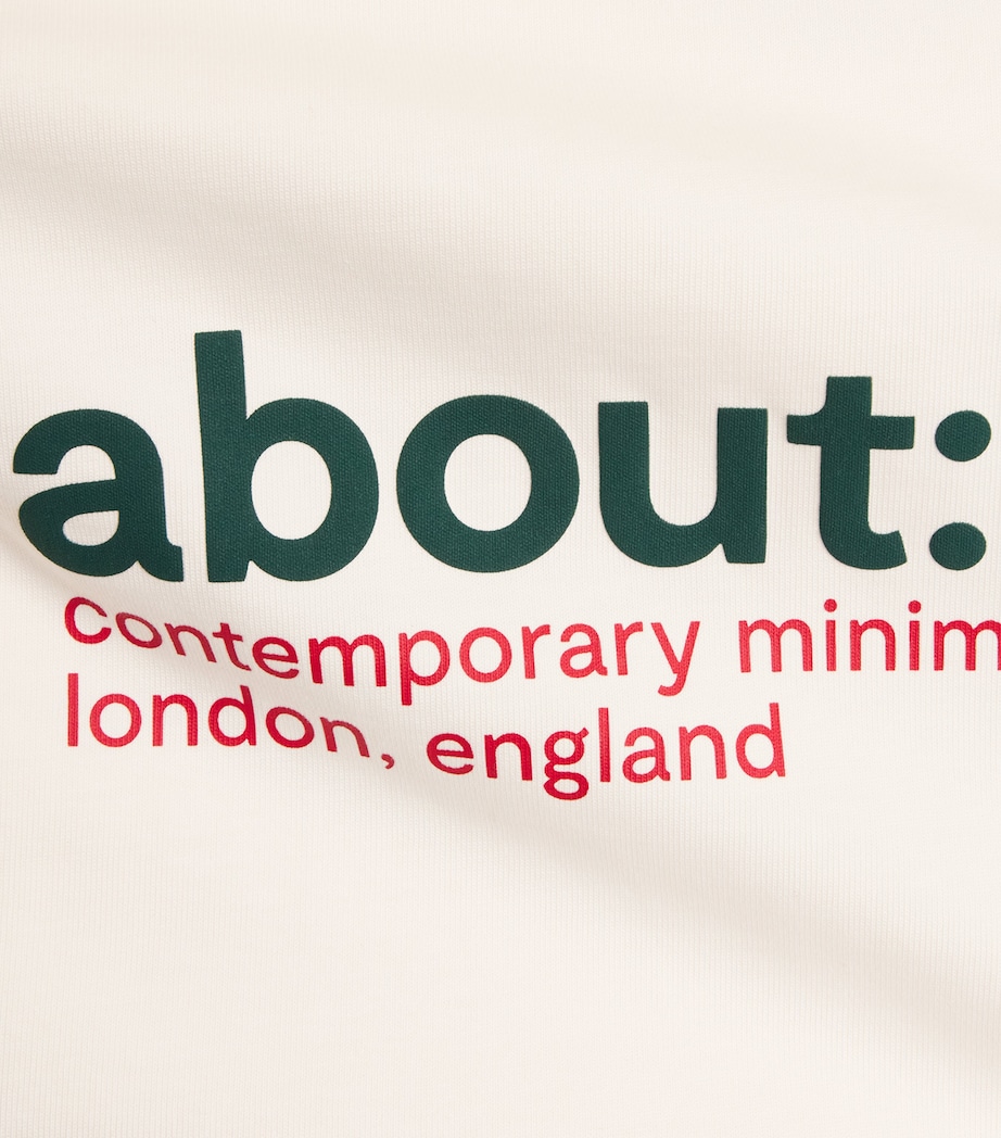 Cotton Logo T-Shirt OAT/GREEN/RED Image 5