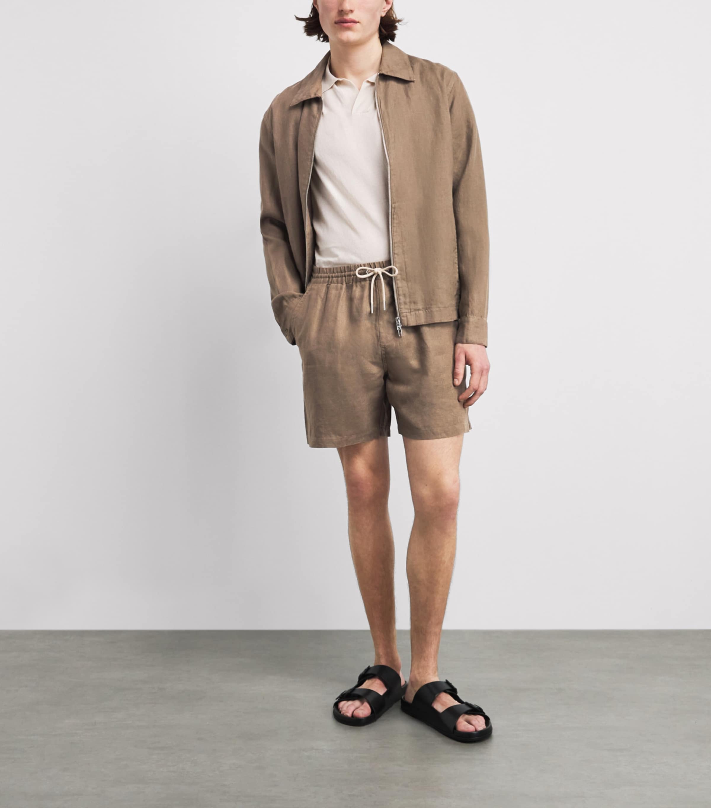 NN07 Mens Linen Alban Jacket Clay Mirage Image 2