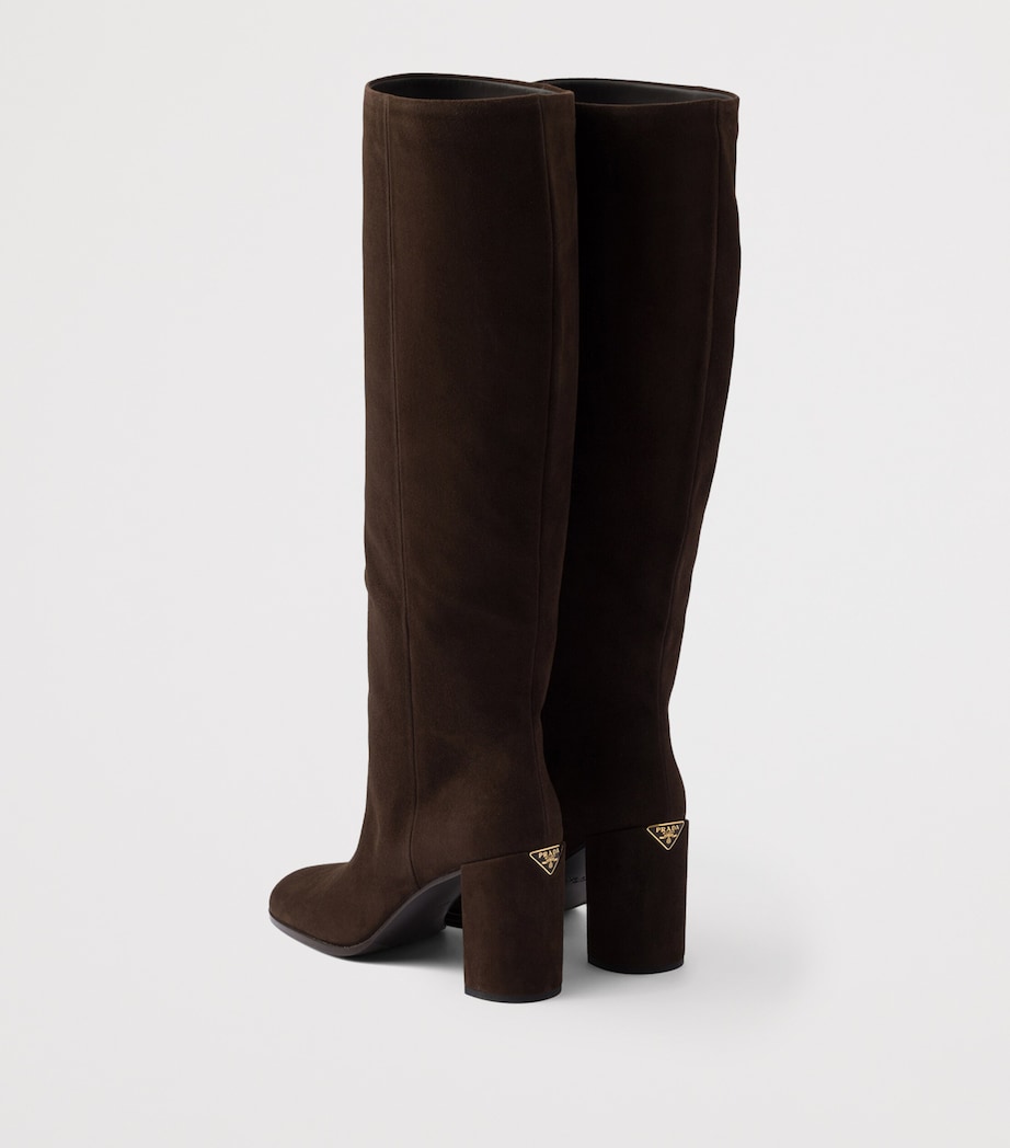 Suede Knee-High Boots 55 F0003 Image 4