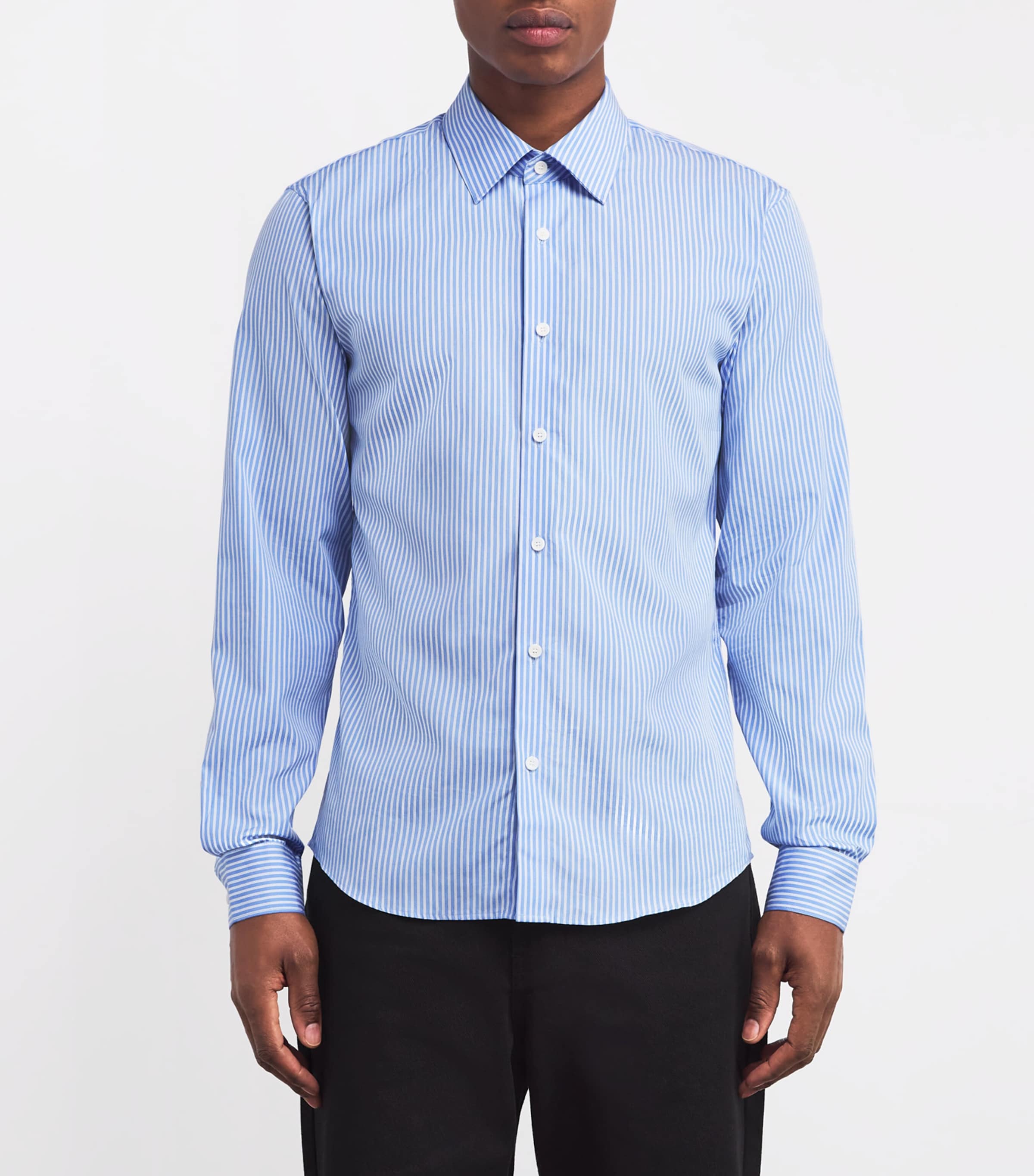 Cotton Striped Shirt BLUE SKY Image 3