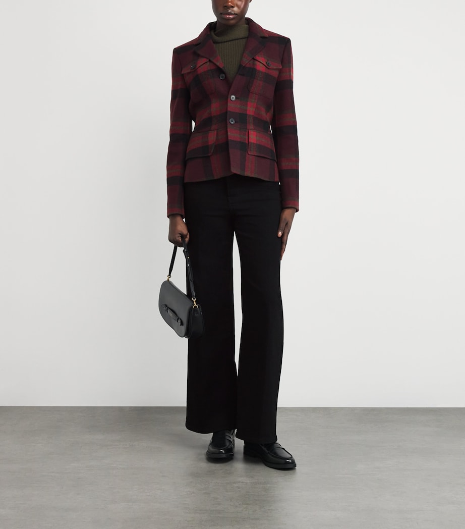 Le Slim Palazzo Wide-Leg Jeans BLACK Image 2