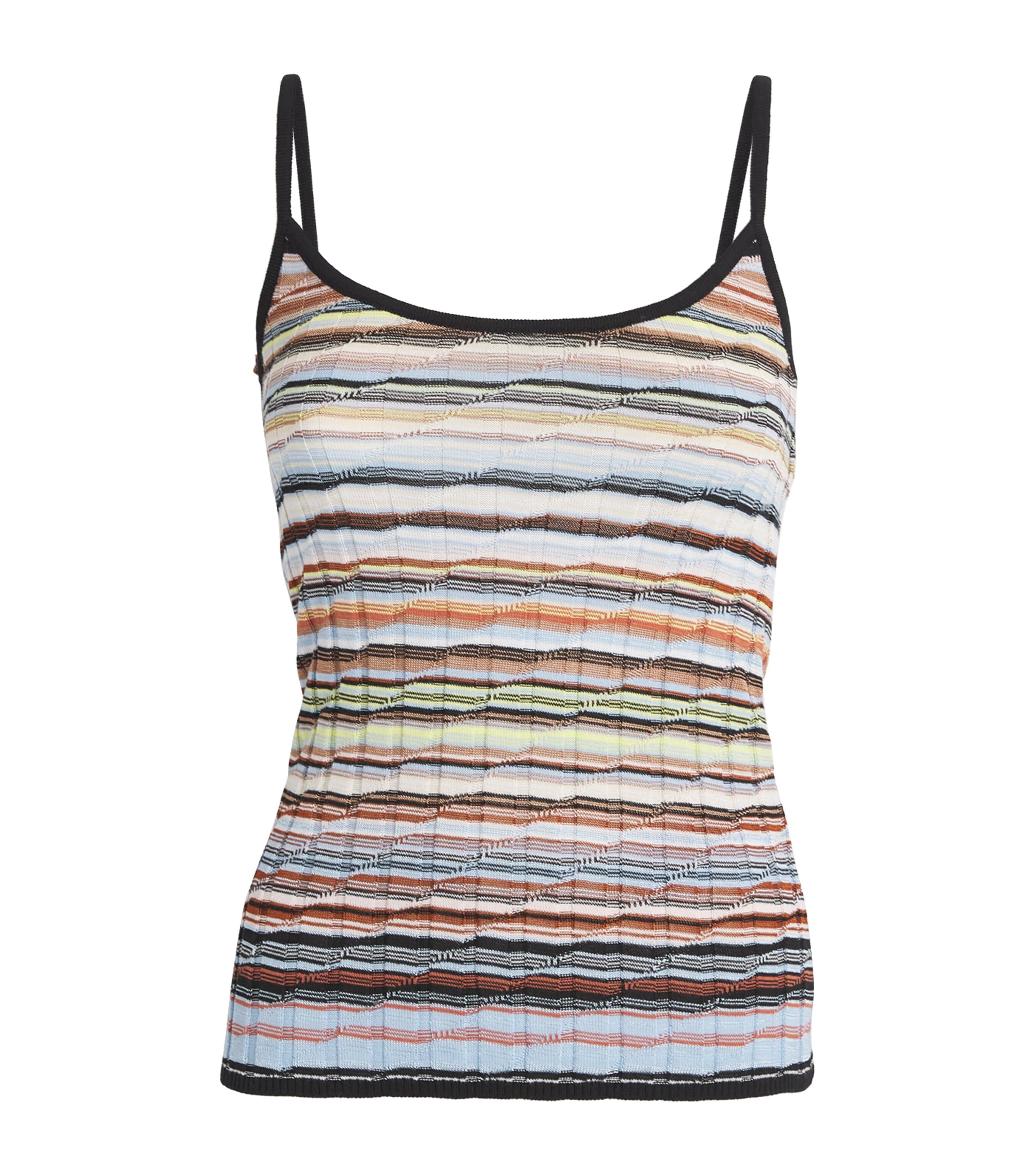 Shop Missoni Rib-knit Stripe Tank Top