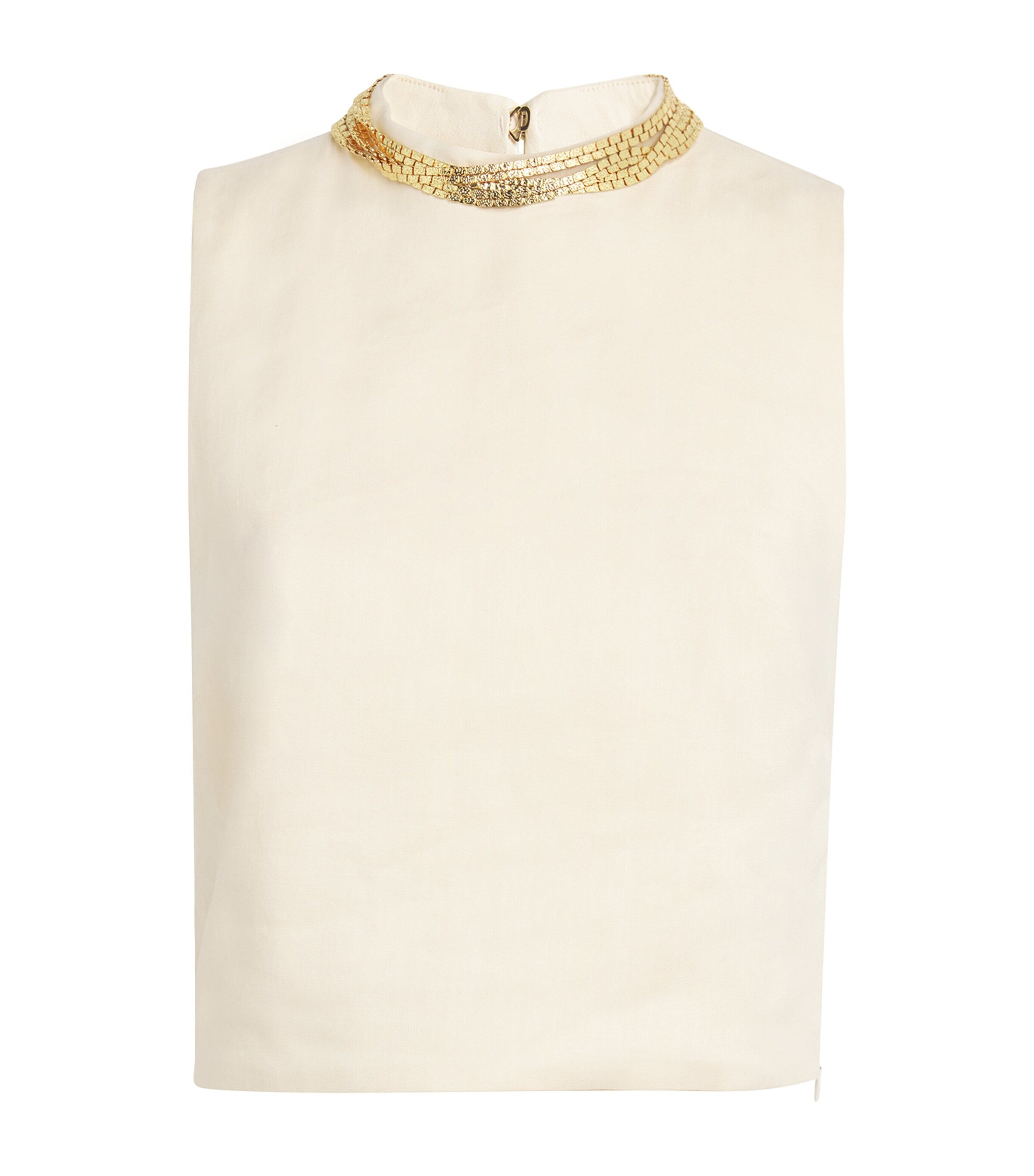 Sandro Paris Necklace-Embellished Top | Women Clothing | Tops | Crop Tops | Evening & Party Tops | Designers | Sandro Paris | 5246