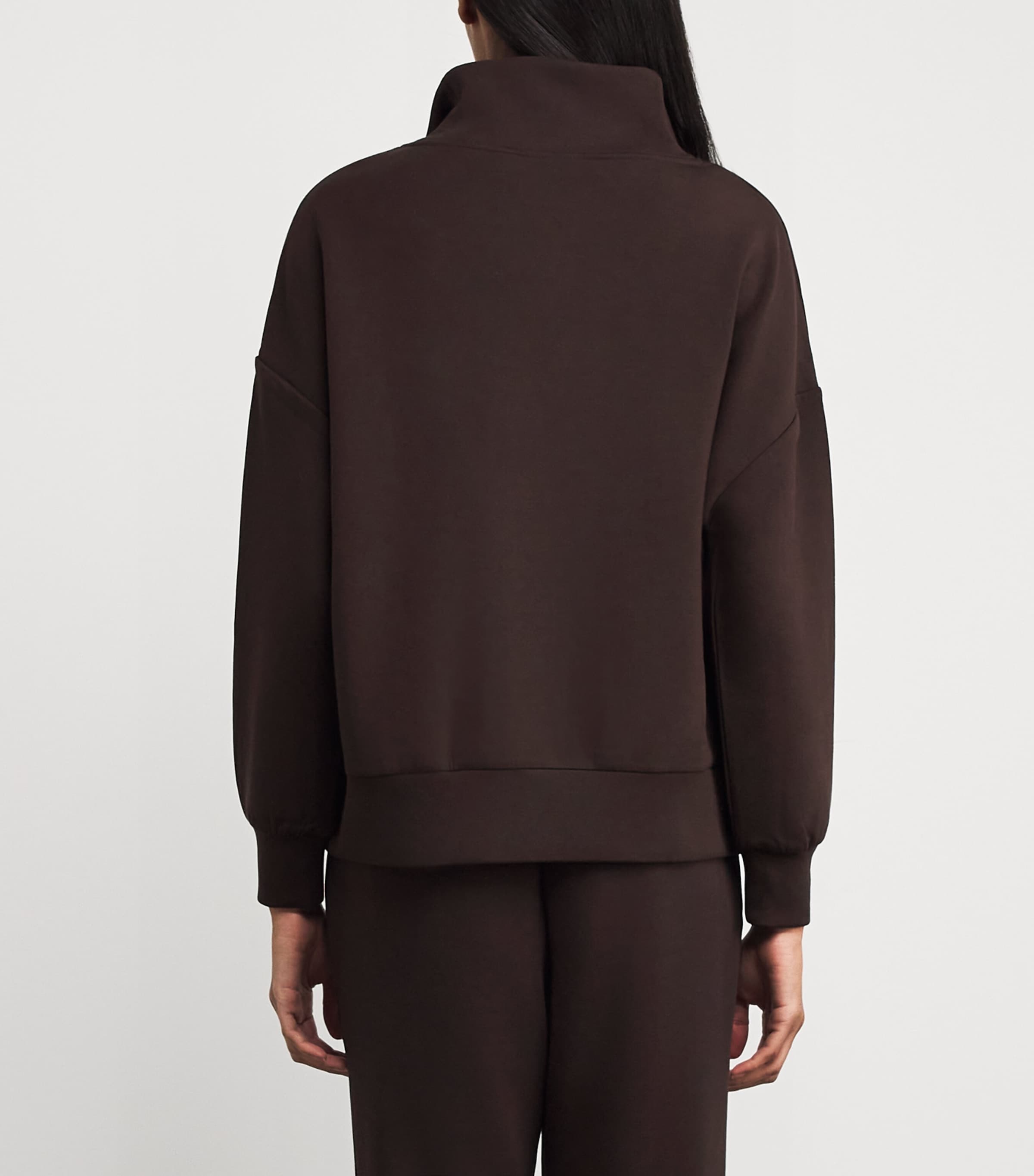 DoubleSoft Hawley Half-Zip Sweatshirt COFFEE BEAN Image 4