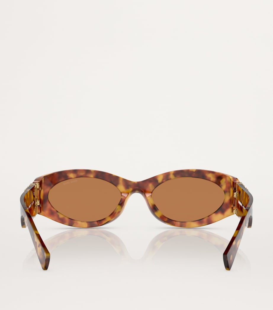 Acetate Oval MU11WS Sunglasses 4BW2Z1 Image 4