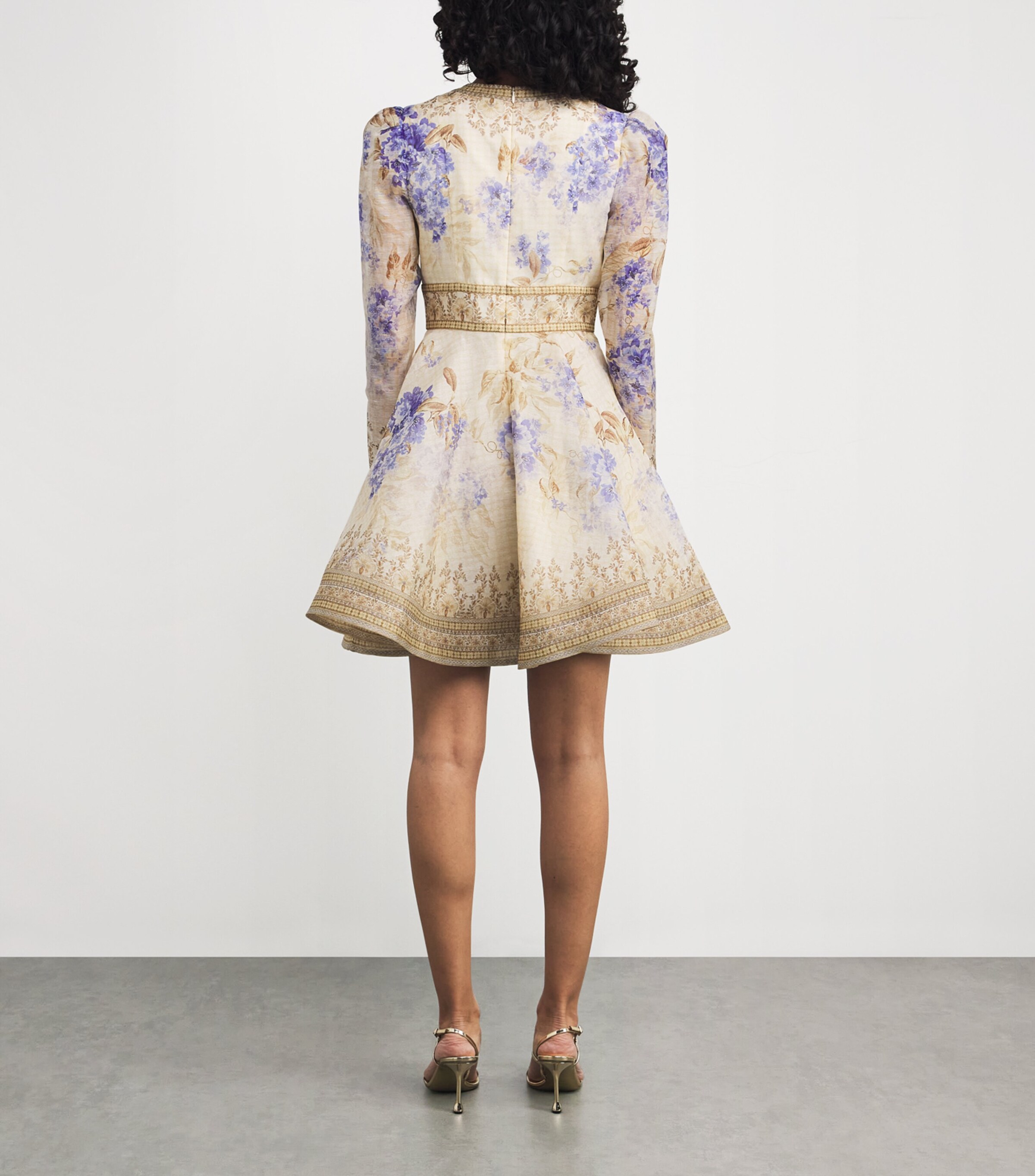 【Zimmermann】Dawning linen and silk miniskirt baa2571fb015af5253d62b2428f73d