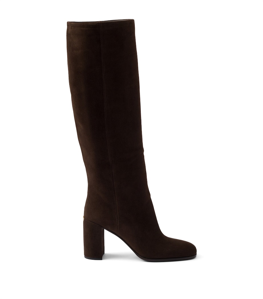 Suede Knee-High Boots 55 F0003 Image 1