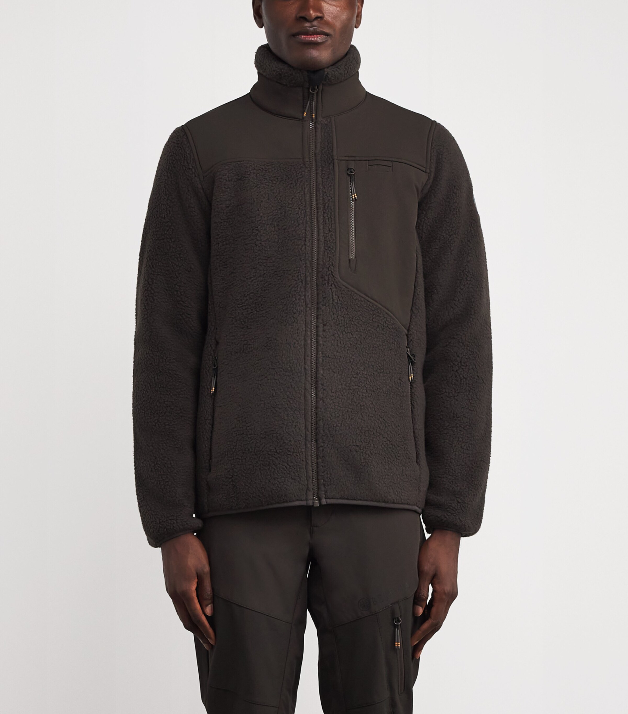 Sherpa Fleece Halifax Jacket 08AA : BROWN BARK Image 3