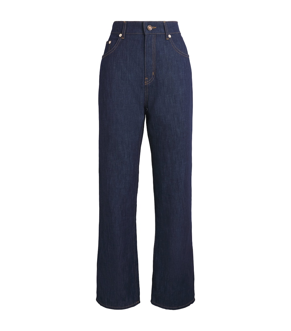 Gabriela Hearst Elara High-Rise Bootcut Jeans Dnm Denim
