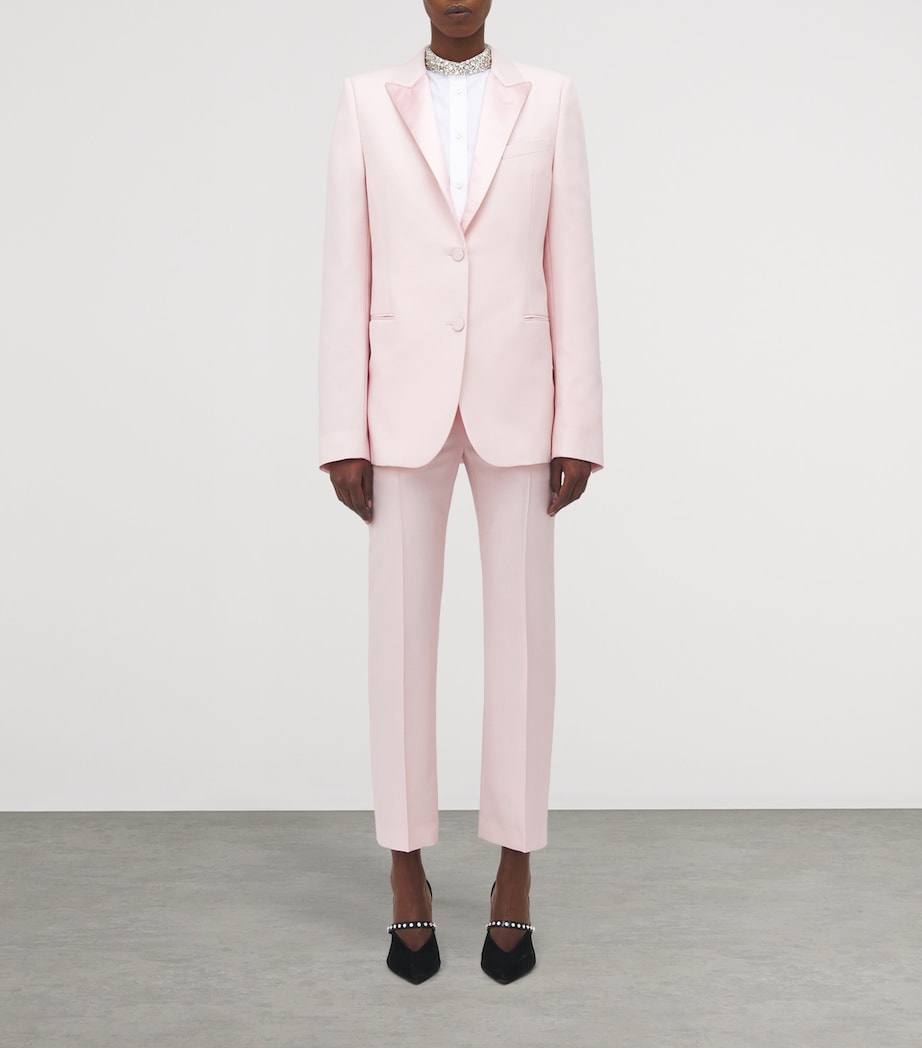 Wool Ruffle Asymmetric Blazer 5009 Image 2