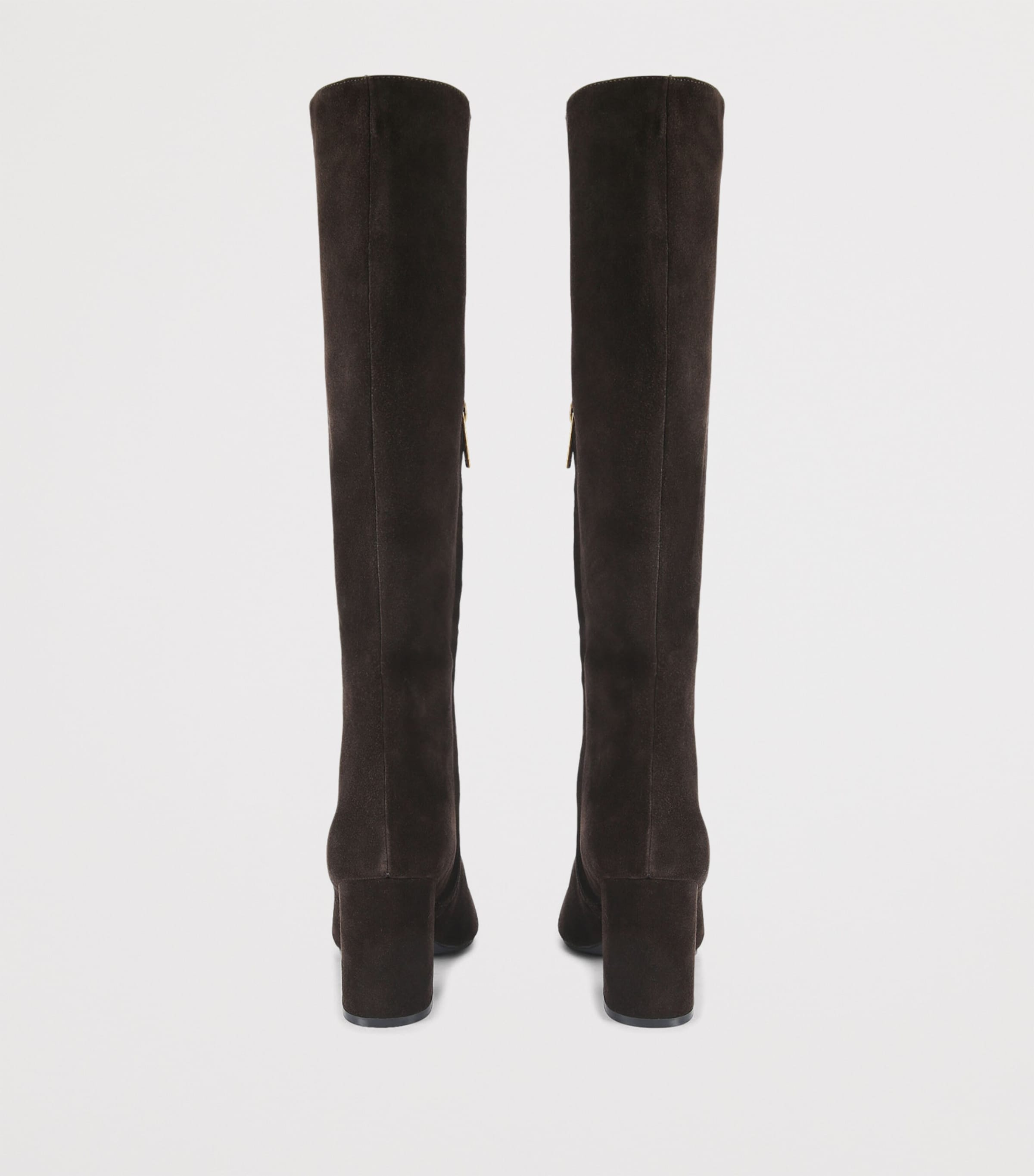 Suede Regent Knee-High Boots DK.BRN COM Image 2